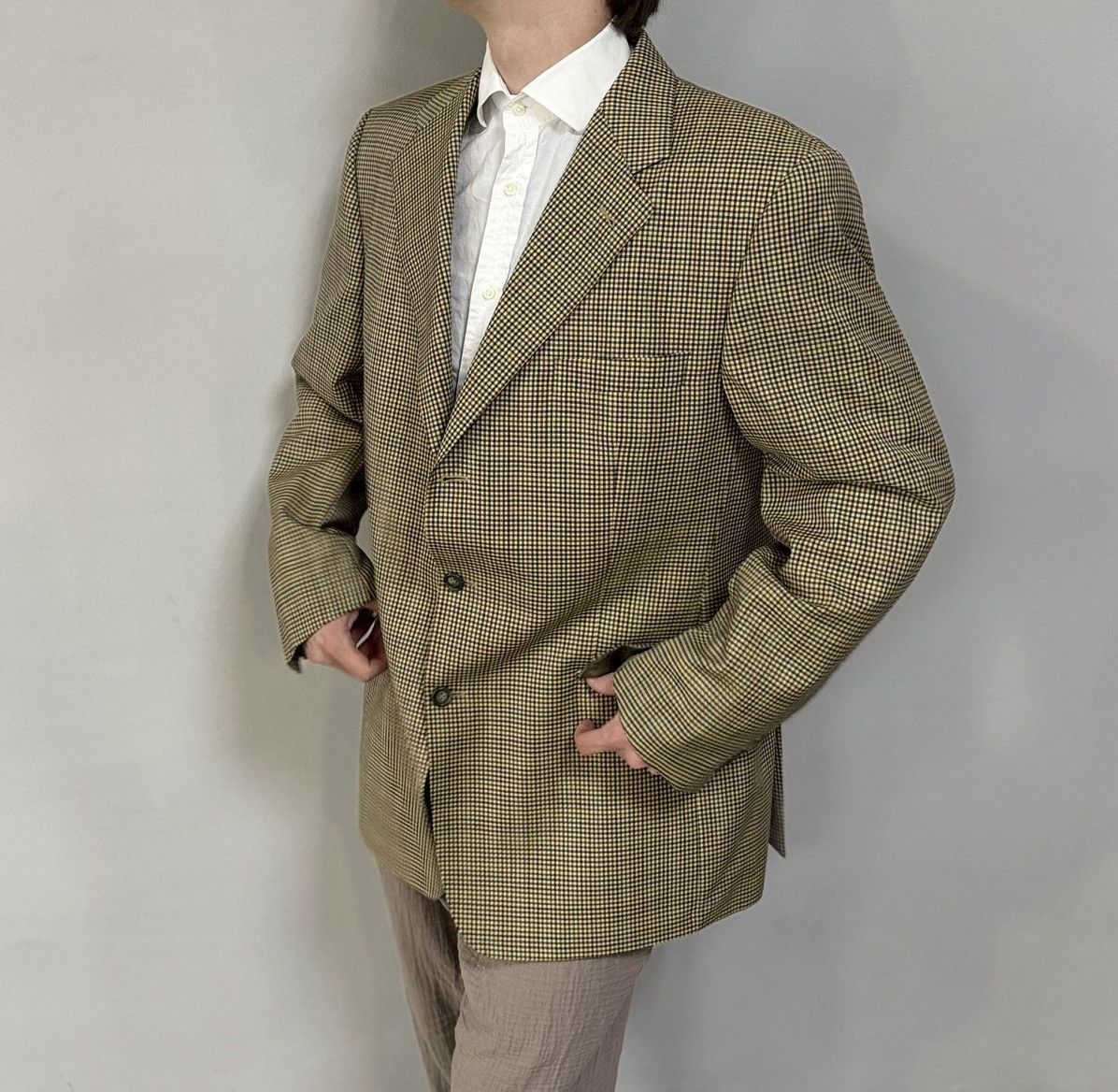 Burberry Burberrys vintage blazer retro suit basic Size 54R - 1 Thumbnail