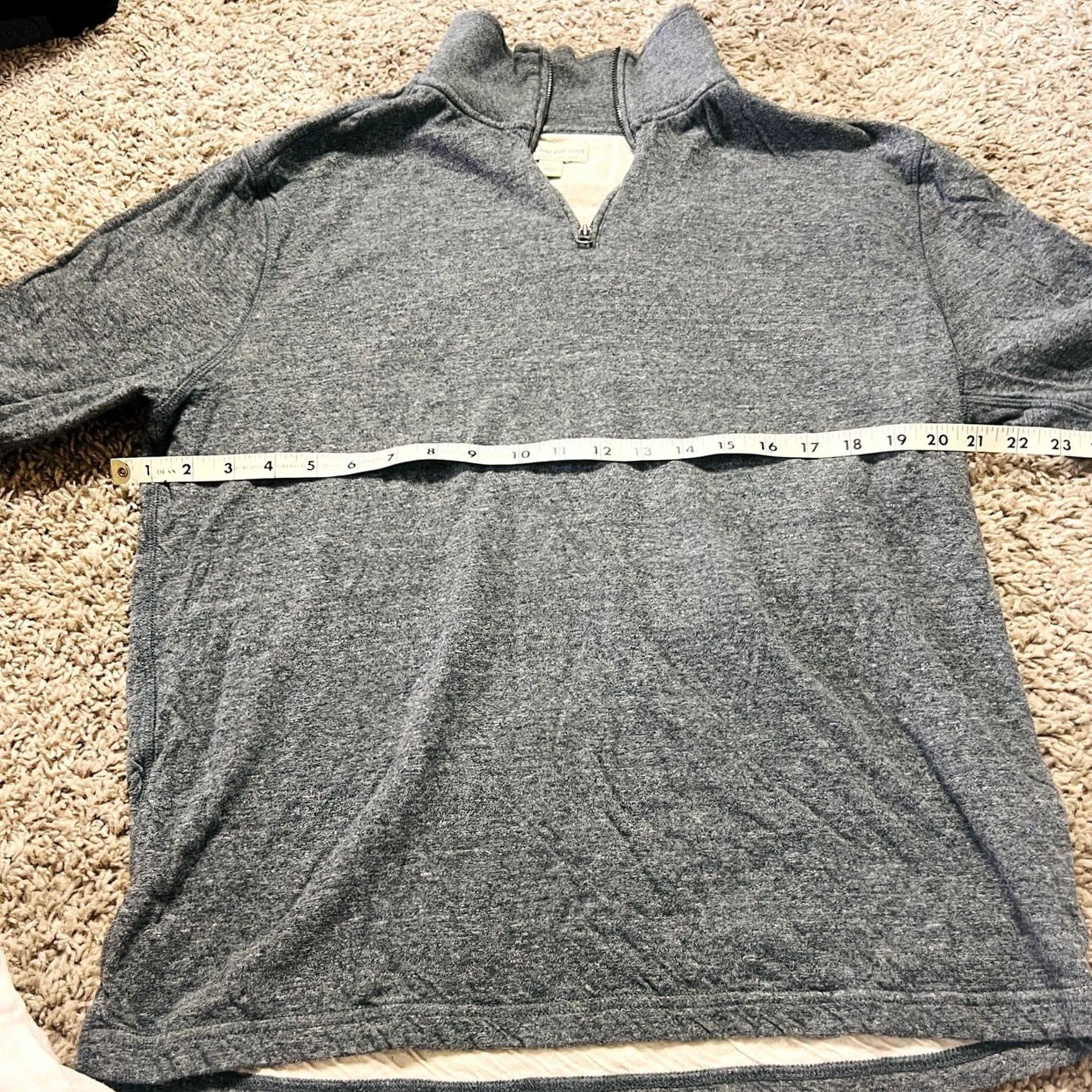 Vintage J. Crew Mens Gray Quarter Zip Crew Neck SweatShirt L Size US L / EU 52-54 / 3 - 2 Thumbnail