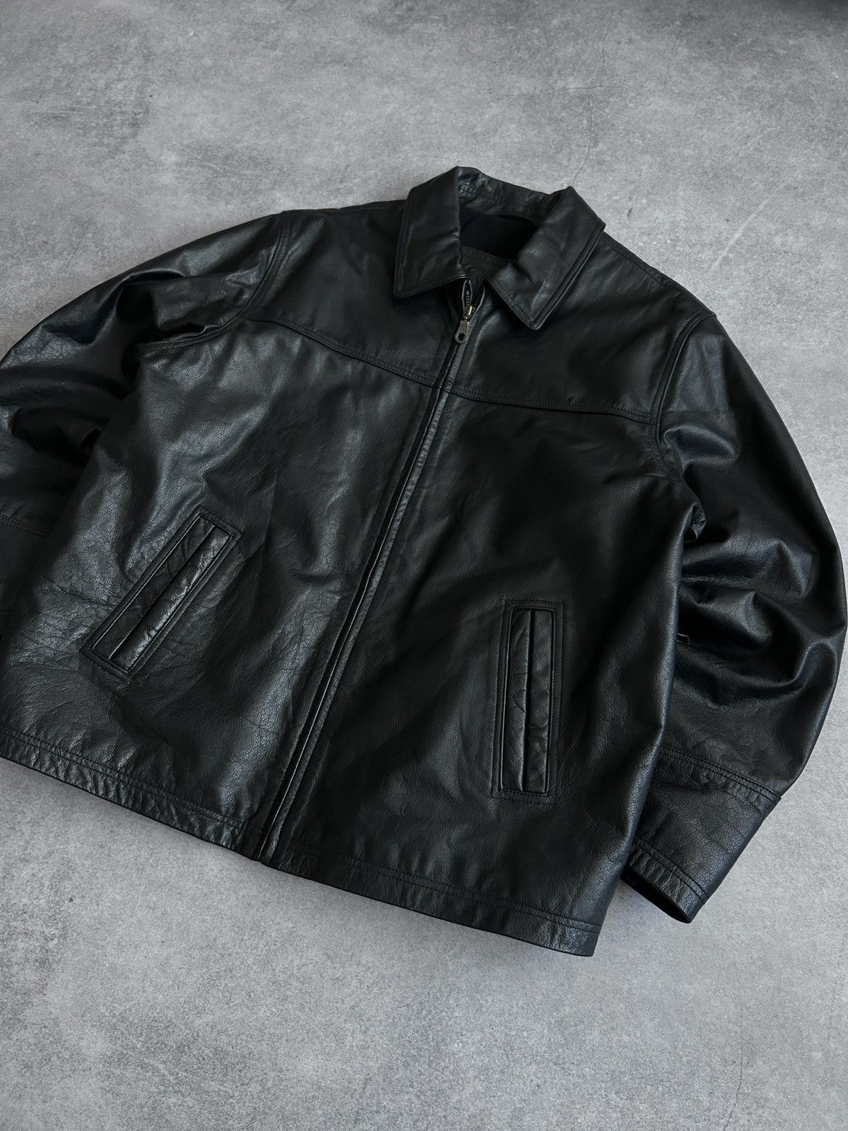 Genuine Leather Vintage Ciro Citerrio factur leather jacket mens y2k Size US L / EU 52-54 / 3 - 5 Thumbnail
