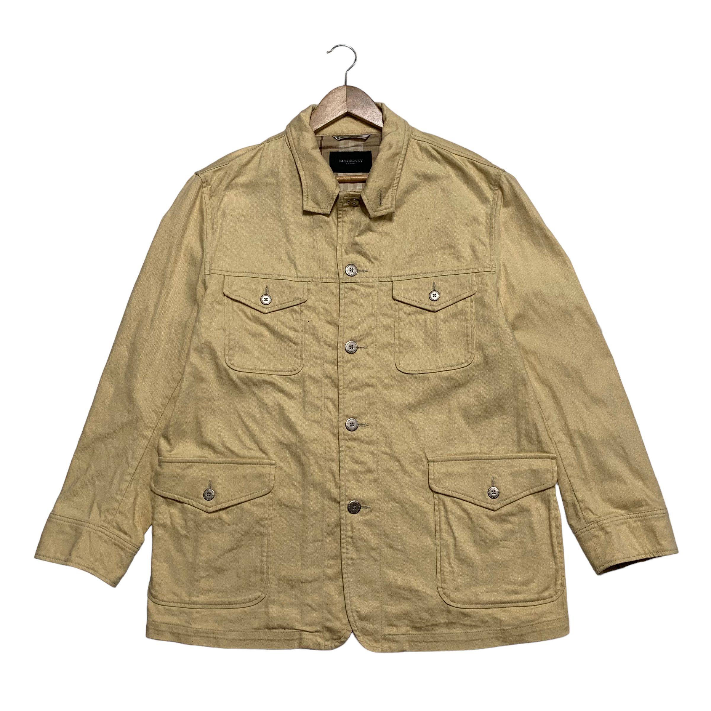 image of Burberry London Multipocket Jacket in Brown, Men's (Size XL)