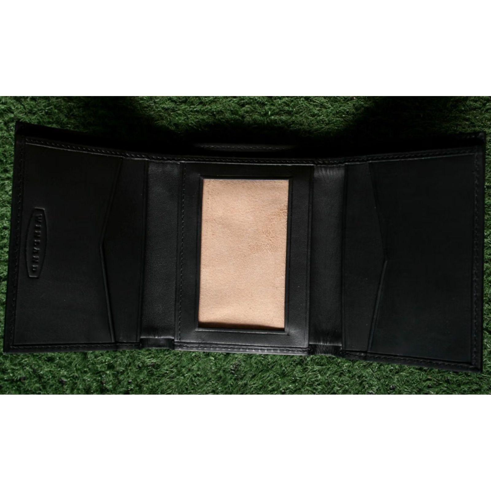 Vintage WINLAND Black Leather Suede Lined Tri-Fold Wallet Mens Wallet Tri-Fold Leather Black Suede Lined Winland Wallet Mens Size ONE SIZE - 4 Thumbnail
