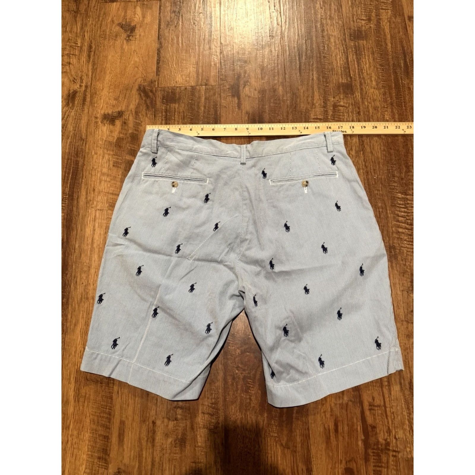 Polo Ralph Lauren Polo Ralph Lauren Shorts Stretch Classic Fit Embroidered Pony Blue 34x9 Mens Chino Flat Front Breathable Pockets 9in Inseam Vintage No Default Size US S / EU 44-46 / 1 - 6 Thumbnail