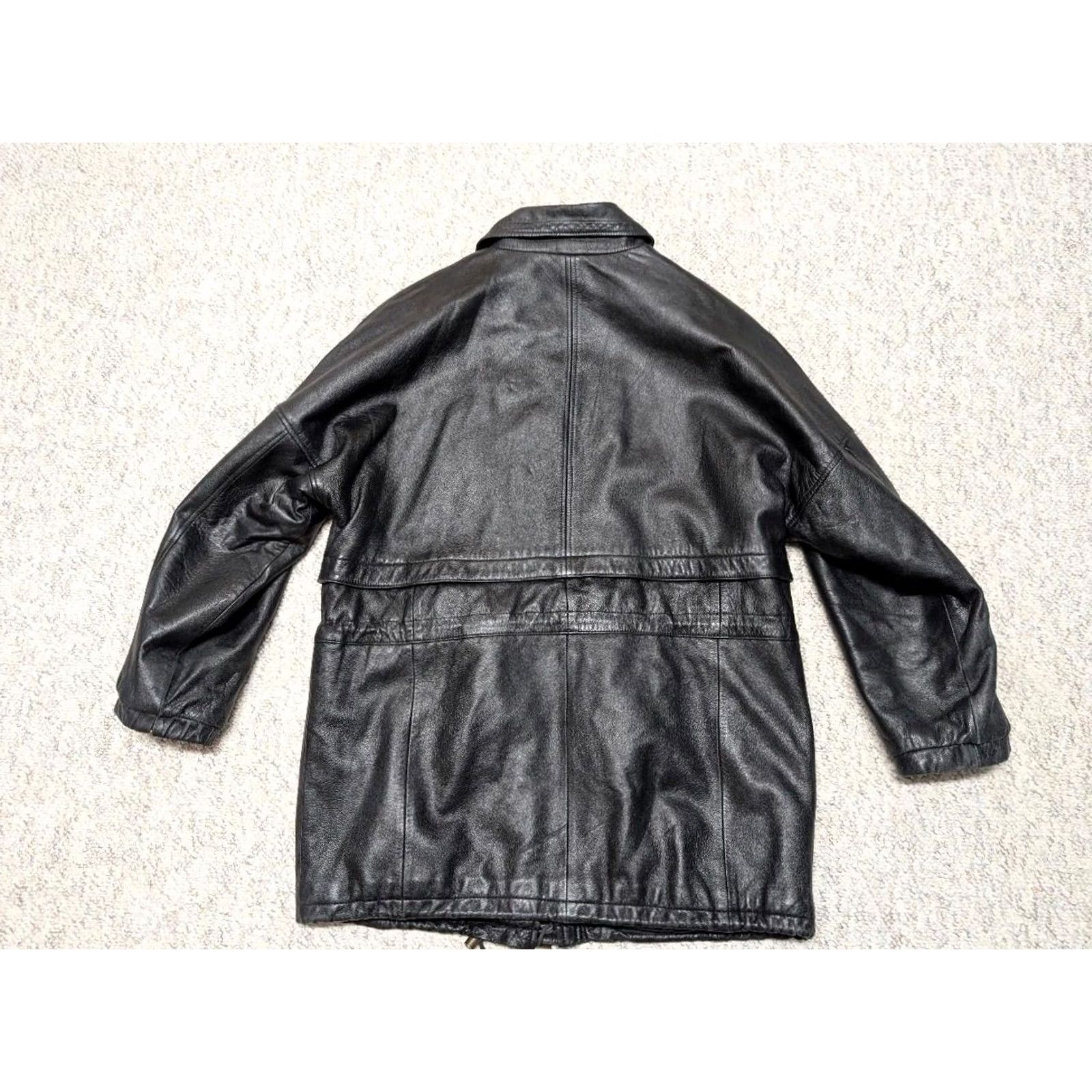 Vintage VINTAGE Preswick & Moore Parka Coat Leather Lambskin 44-46 Mens XS? Size US L / EU 52-54 / 3 - 2 Thumbnail
