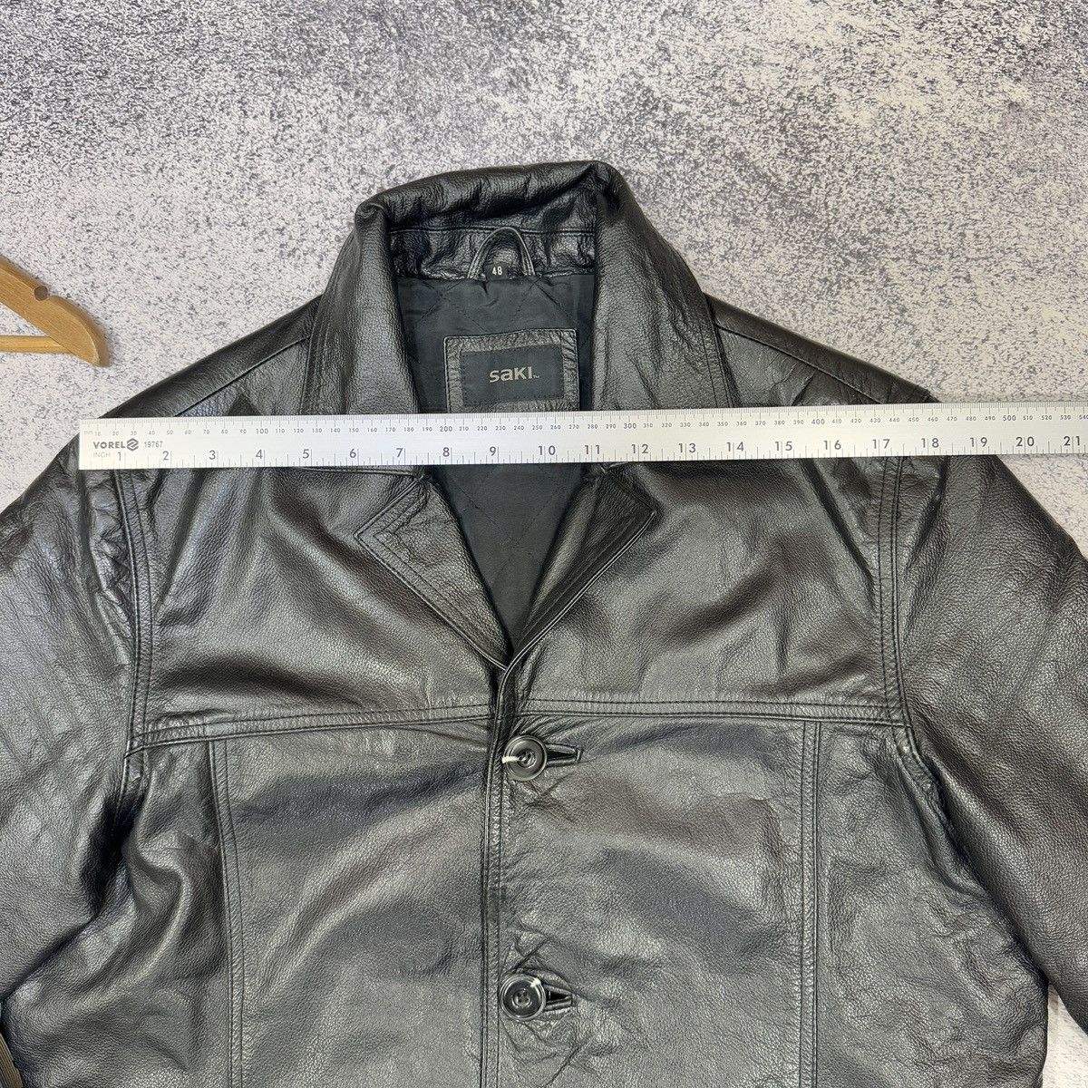 Vintage Vintage Saki Black Leather Jacket M size (48) Size US M / EU 48-50 / 2 - 16 Thumbnail