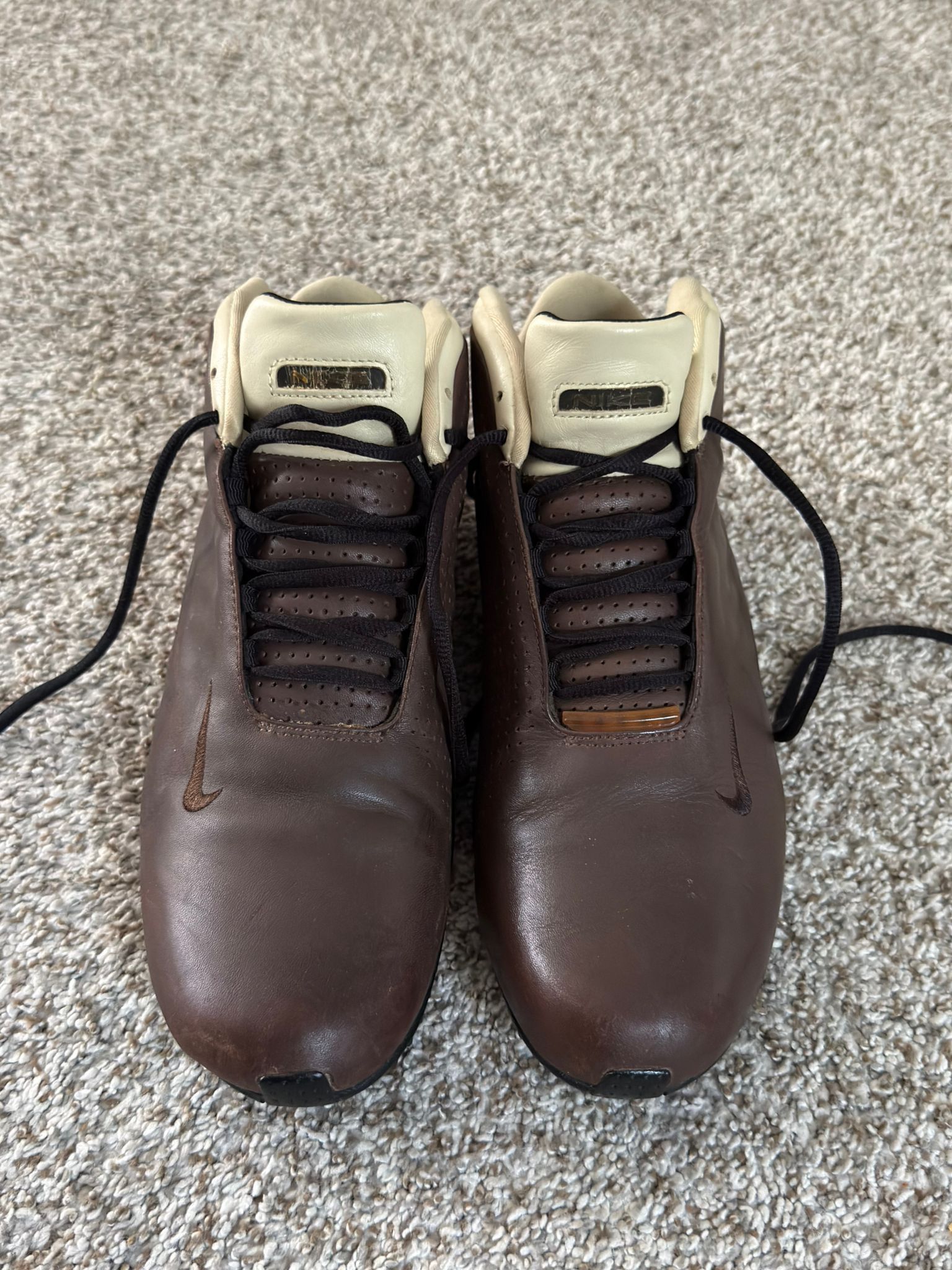 Nike Vintage Nike Air Hyper Flight Leather Brown Basketball Shoes Size US 10.5 / EU 43-44 - 2 Thumbnail
