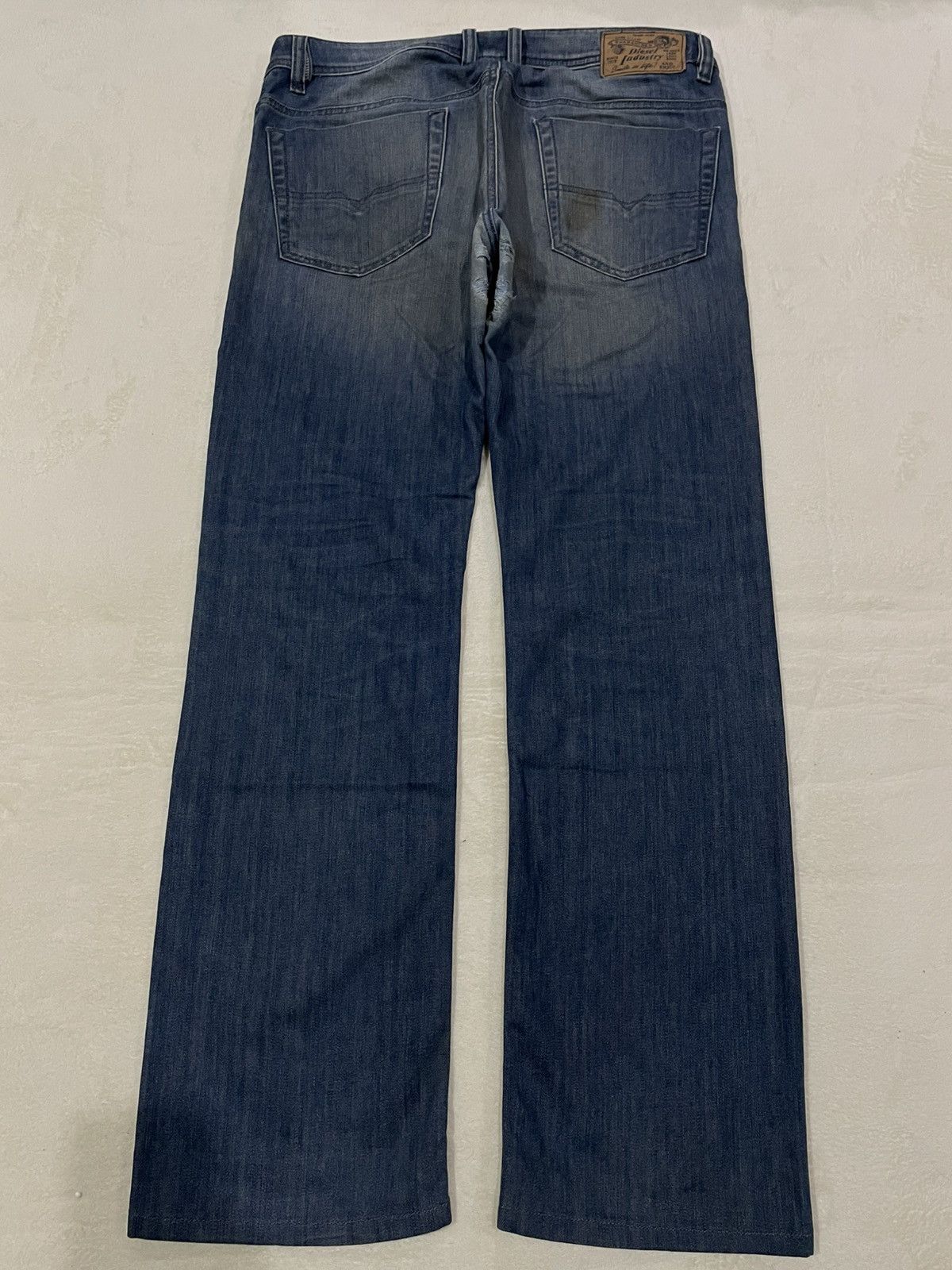 Diesel Vintage Mudwash Faded Regular Straight Dark Blue Jeans Size US 36 / EU 52 - 13 Thumbnail