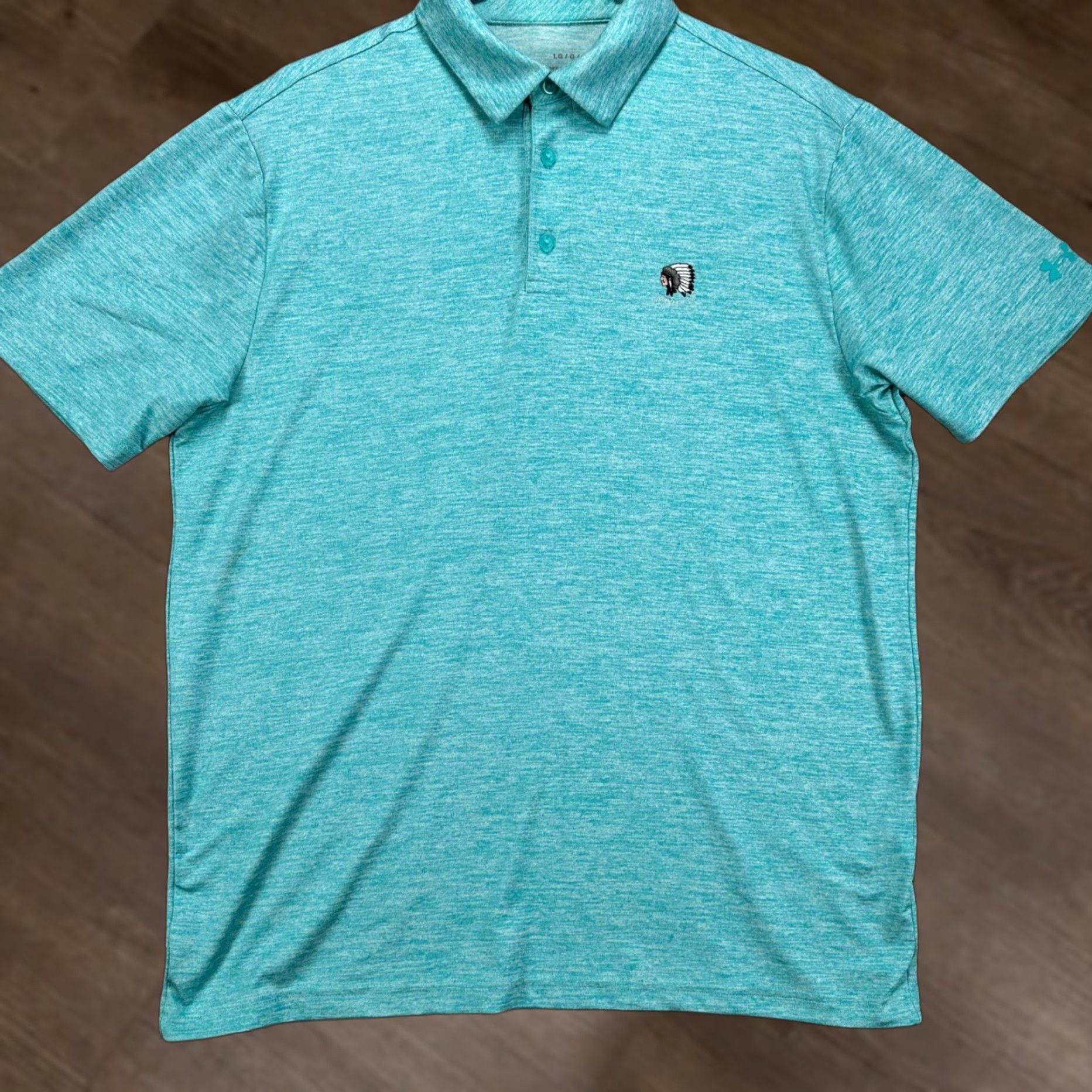 Under Armour Under Armour Mens Play Off Polo Shirt Large Blue Rugby Golf Performance Stretch Polo Adult Casual Golfer Outdoor Walking Golfing Mens Size US L / EU 52-54 / 3 - 1 Thumbnail