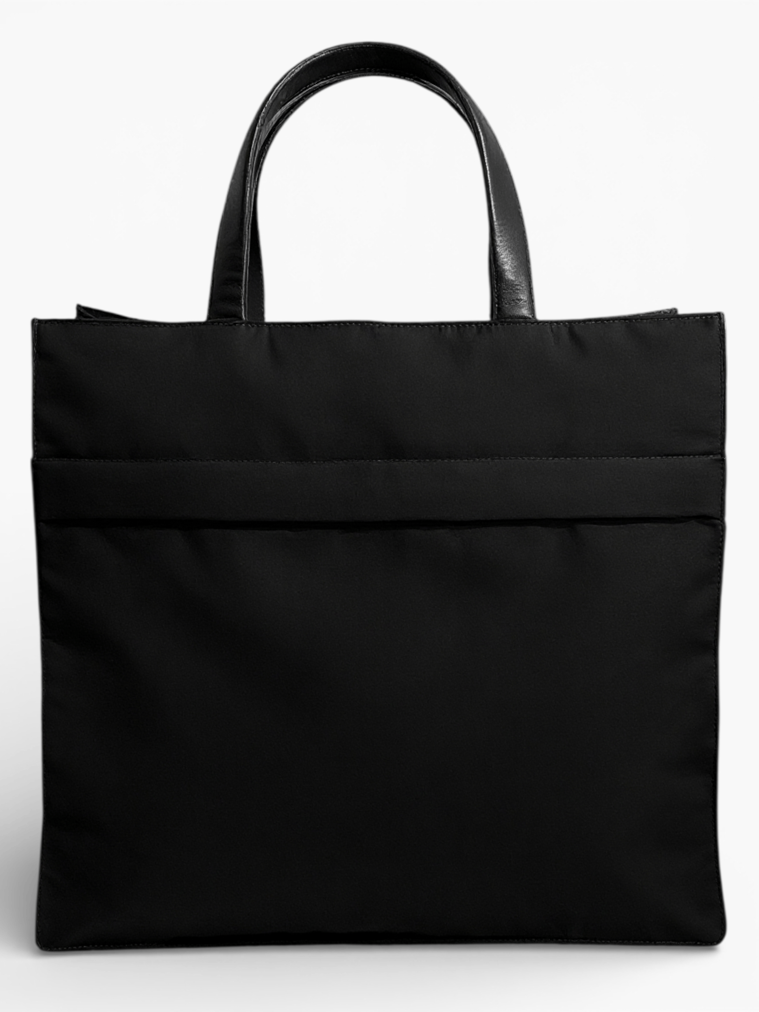 Prada Prada Triangle Logo Re Nylon Leather Hand Tote Large Bag Size ONE SIZE - 7 Thumbnail