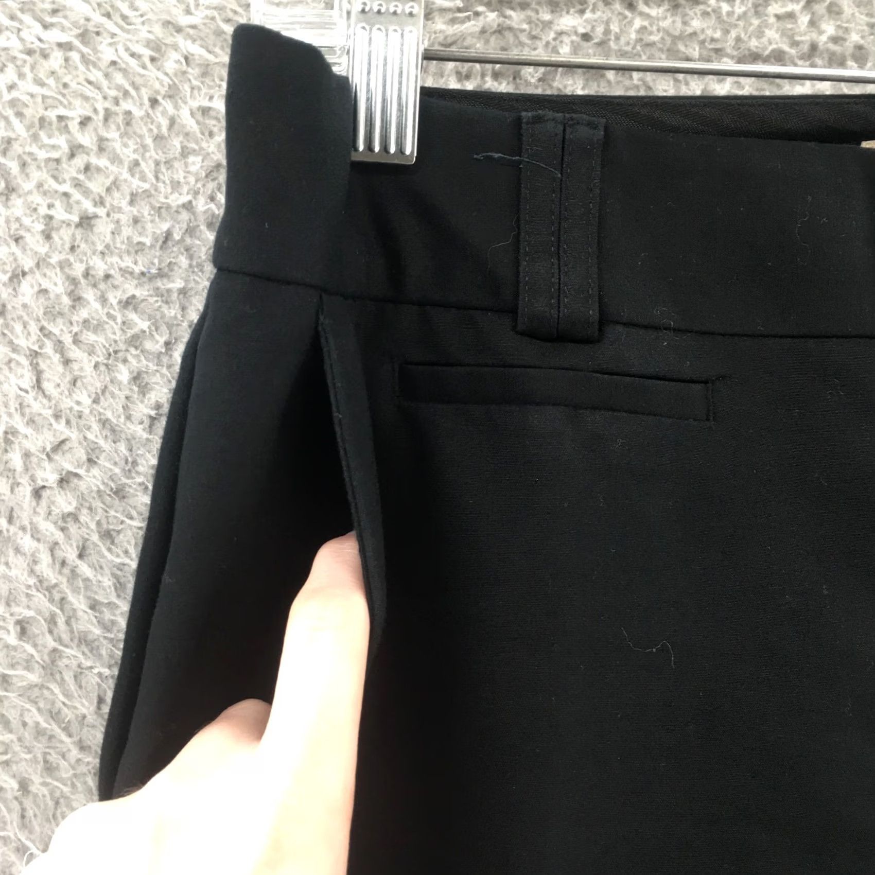 Banana Republic Banana Republic Martin Fit Ankle Pants Womens 6P Black Cotton Blend Flat Front Pants Women Petite 6P Black Casual Classic Mens Womens Girls Size 28" / US 6 / IT 42 - 5 Thumbnail