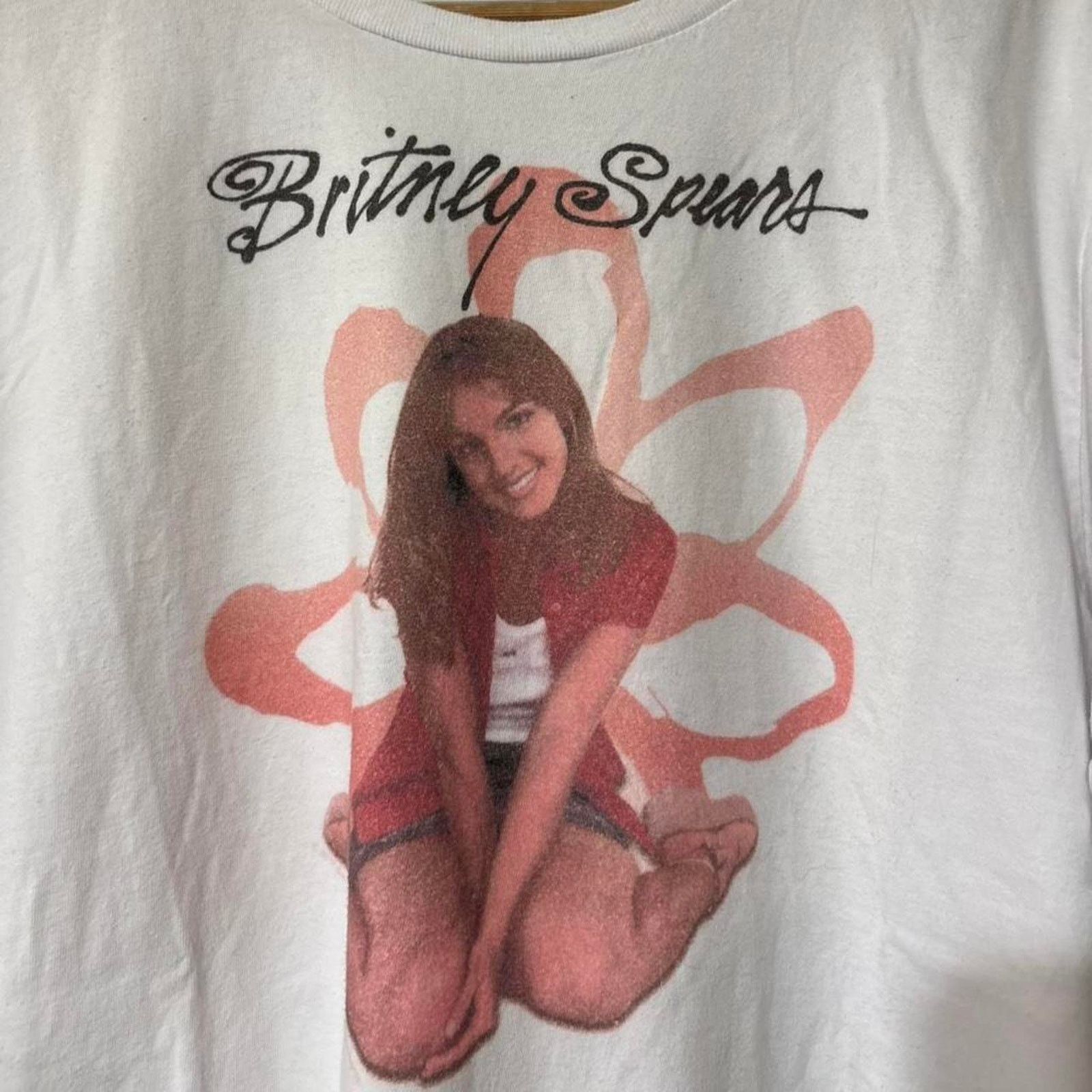 Russell Athletic Vintage 2000s Britney Spears Baby One More Time Graphic Tee Size L / US 10 / IT 46 - 2 Thumbnail