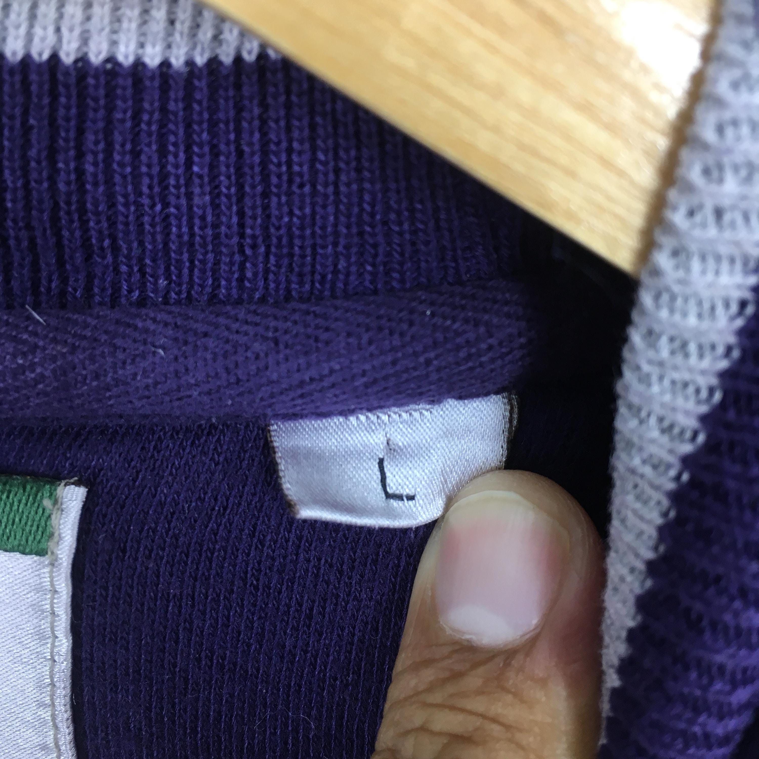 Vintage Vintage Alpine Skiing Mountain Purple Sweatshirts Large Size US L / EU 52-54 / 3 - 6 Thumbnail