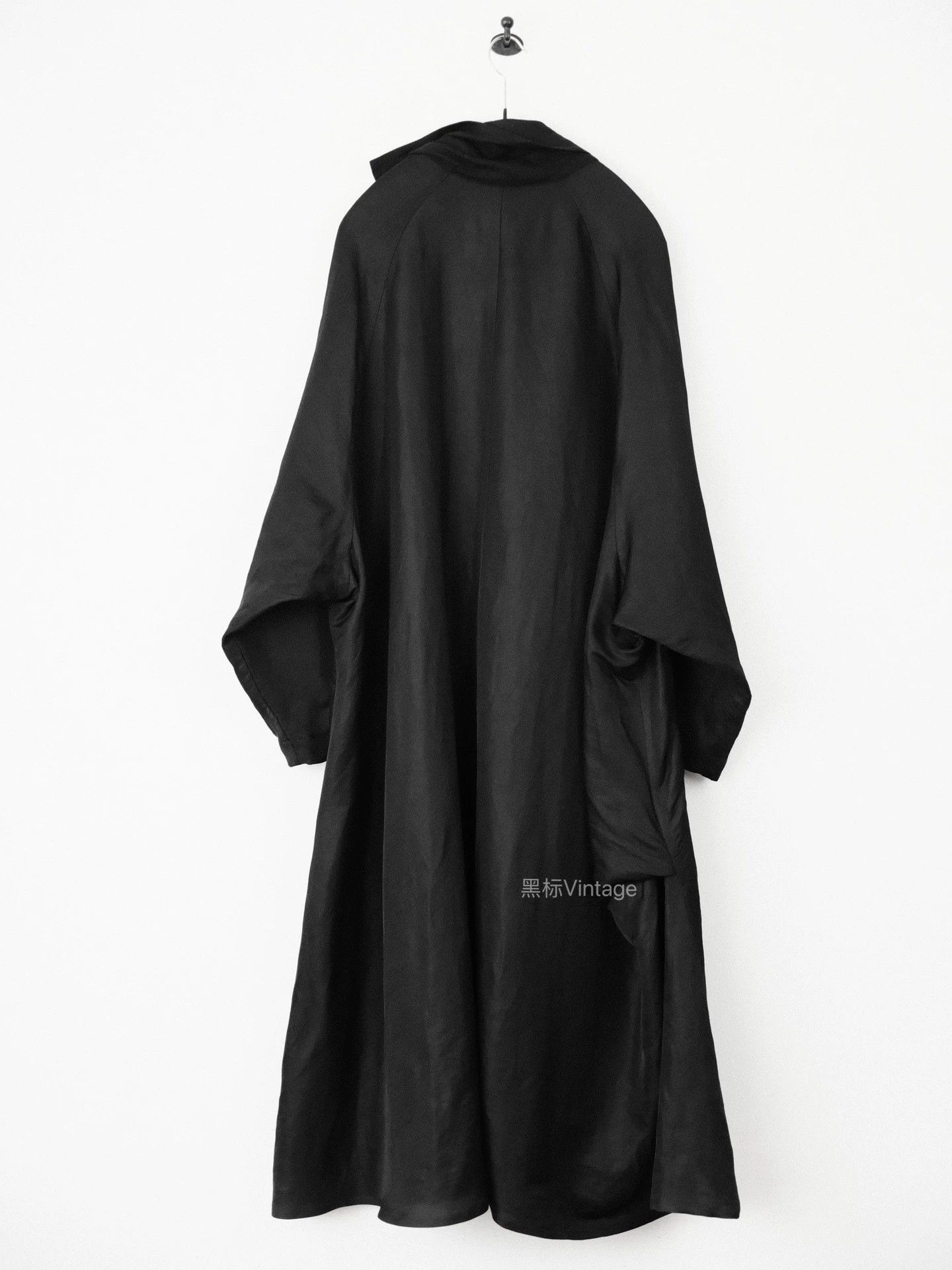 Yohji Yamamoto Yohji Yamamoto 24SS Vtg Scarf Collar Black Poet Robe Size M / US 6-8 / IT 42-44 - 7 Thumbnail
