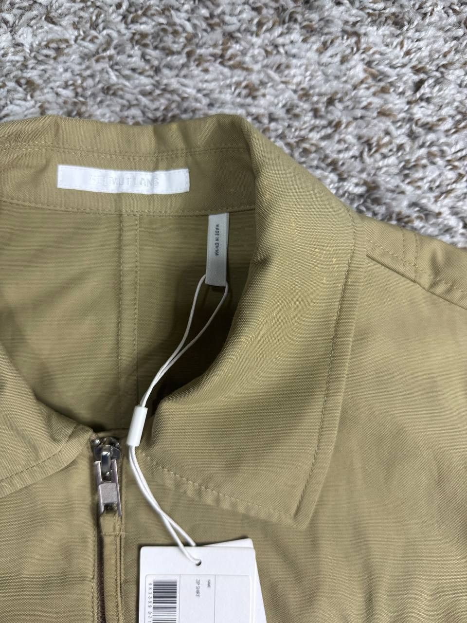 Helmut Lang Helmut Lang Beige Zip Front Shirt Size US S / EU 44-46 / 1 - 6 Thumbnail