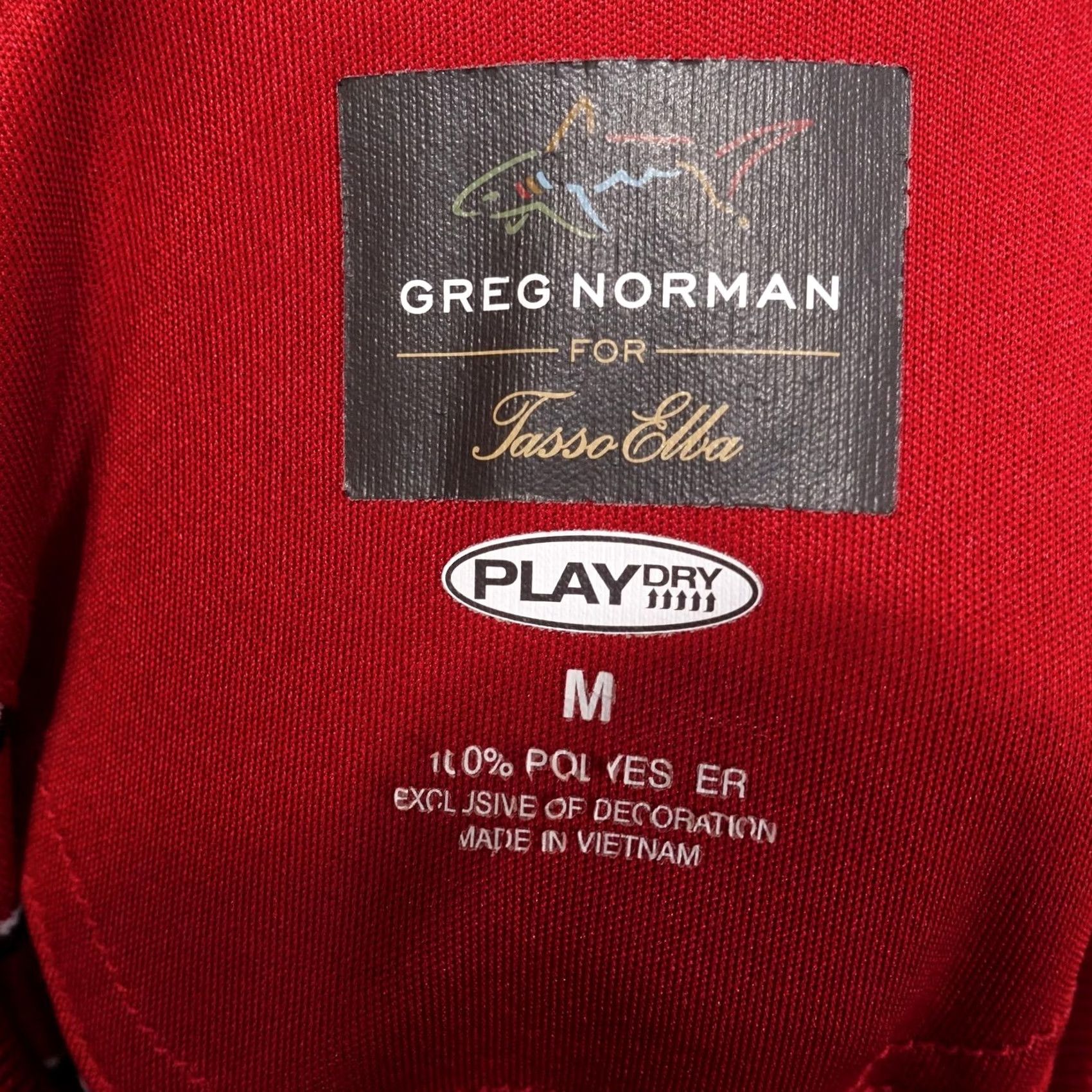 Vintage Greg Norman Polo Shirt Mens M Red Striped PlayDry Golf Performance Polo Shirt Size US M / EU 48-50 / 2 - 4 Thumbnail