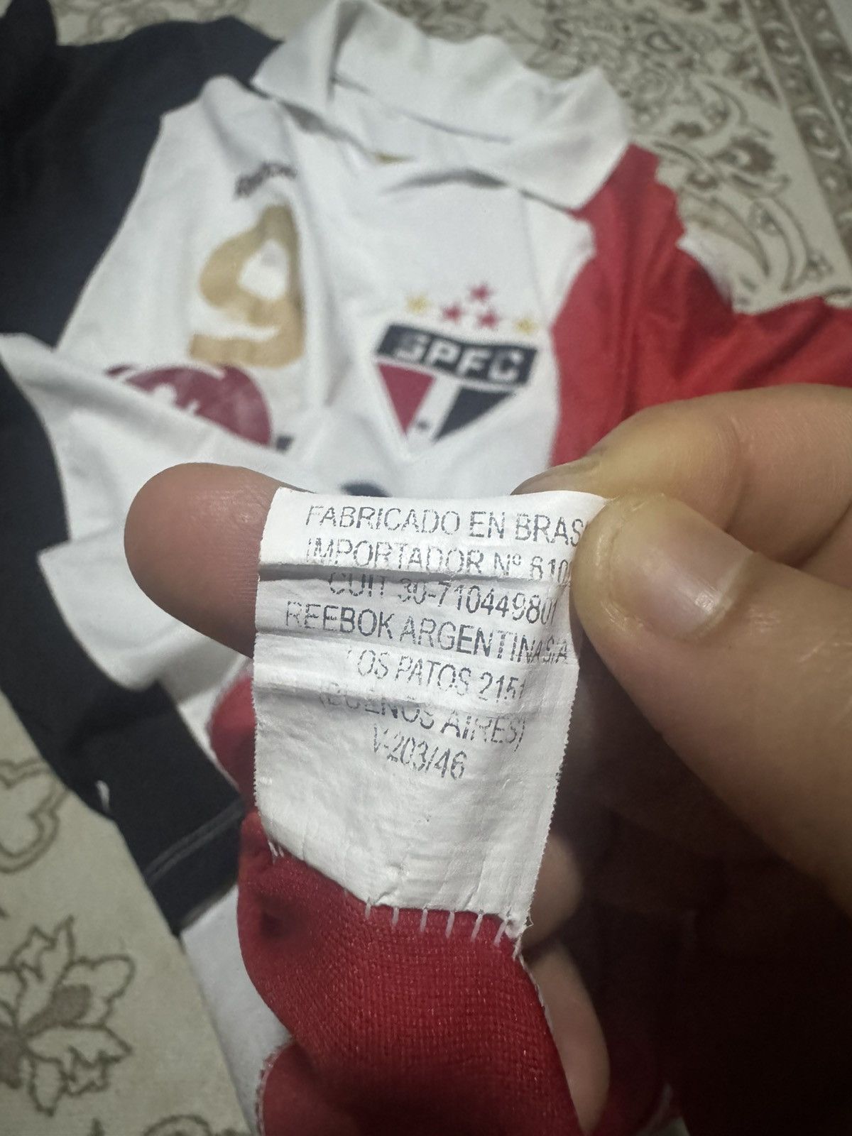 Vintage Vtg 09’ SPFC Reebok Collar Jersey Size US M / EU 48-50 / 2 - 8 Thumbnail