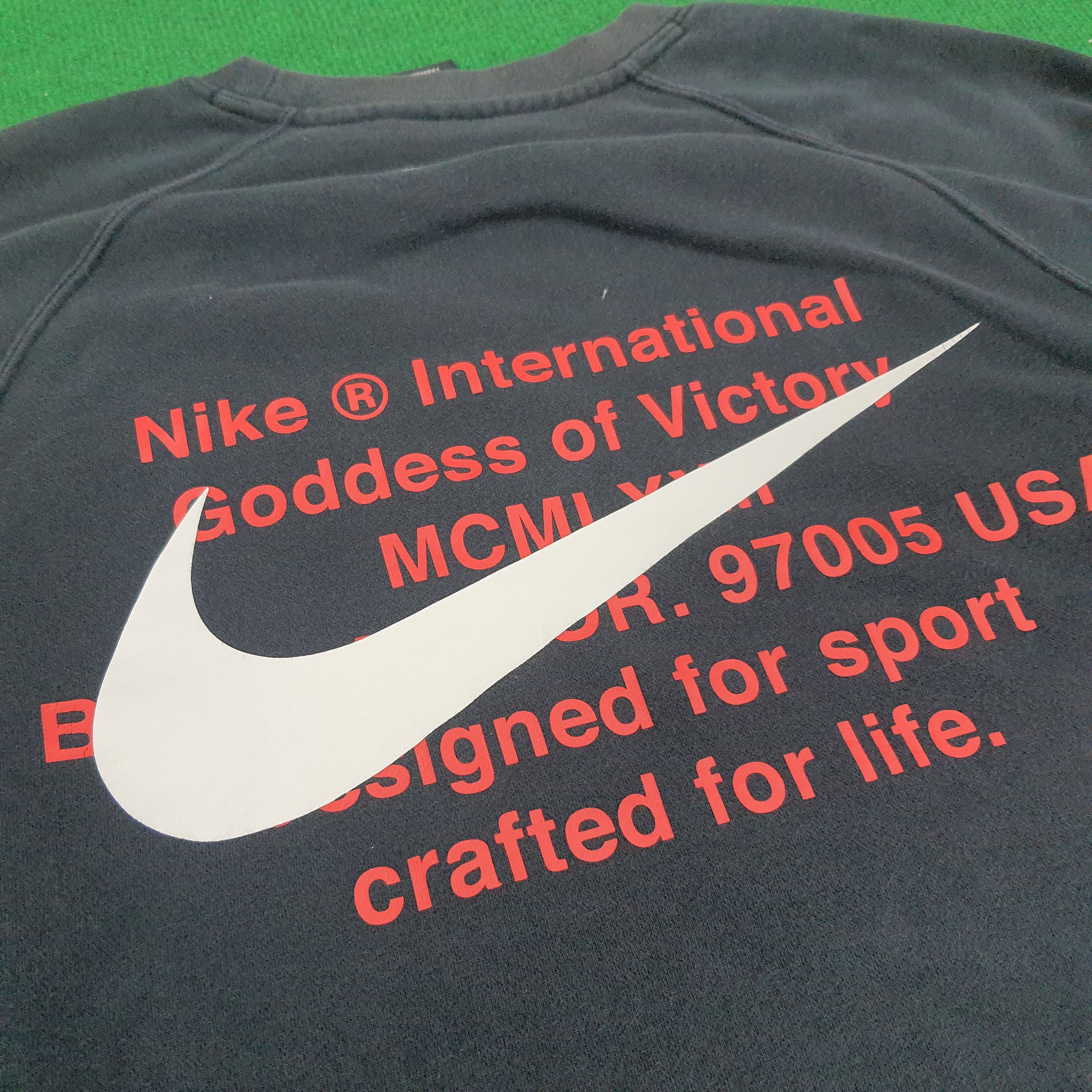 Nike Vintage Nike Double Embroidery Swoosh Sweatshirt Size US M / EU 48-50 / 2 - 2 Thumbnail