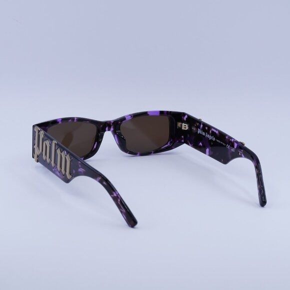 Palm Angels Palm Angels PERI007 ANGEL 3464 Sunglasses Havana Rectangle Size ONE SIZE - 7 Thumbnail