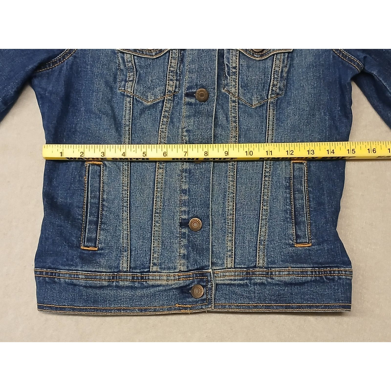 Old Navy Old Navy (XSmall) Long Sleeve Blue Denim Jean Jacket Size XS / US 0-2 / IT 36-38 - 5 Thumbnail