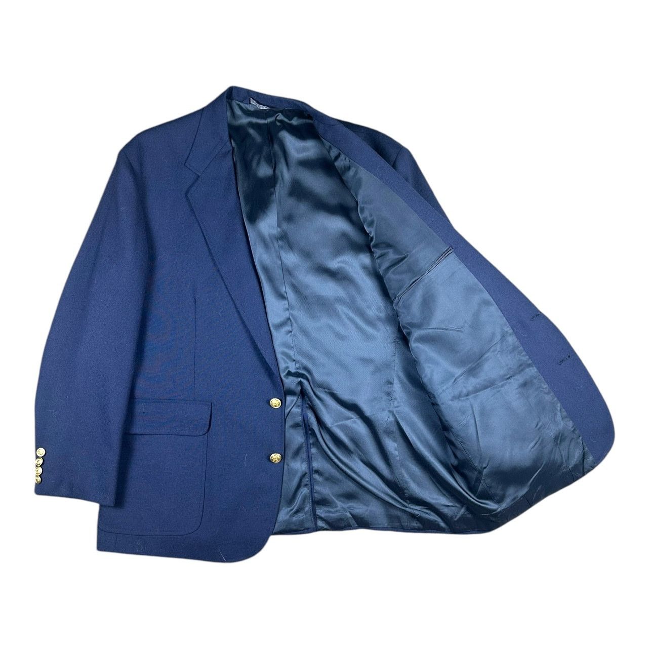 Lands' End Lands’ End Men’s Blazer Sport Coat Navy Blue 48R Classic Fit Size 48R - 2 Thumbnail