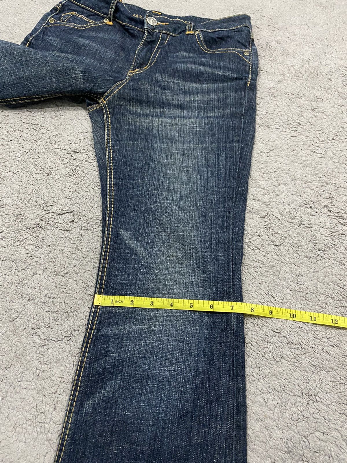 Masaki Matsushima Masaki Matsushima Flare Low Rise Stone Wash Designer Jeans Size US 30 / EU 46 - 13 Thumbnail