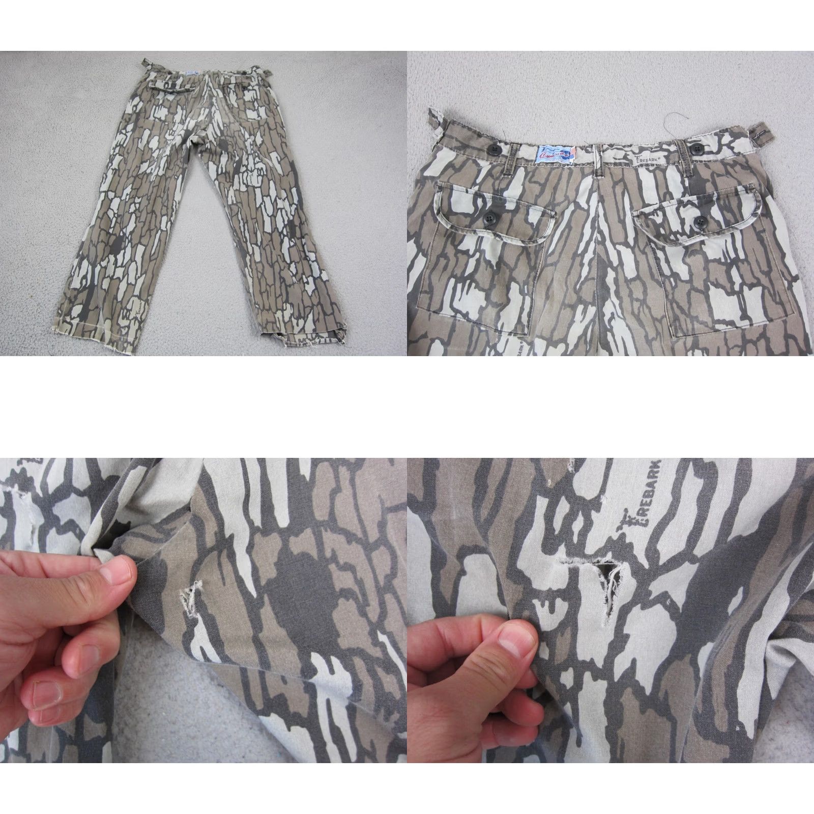Vintage VINTAGE Rebark Pants Mens 36 Gray Brown Camouflage Camo American Hunt 70s Size US 36 / EU 52 - 10 Thumbnail
