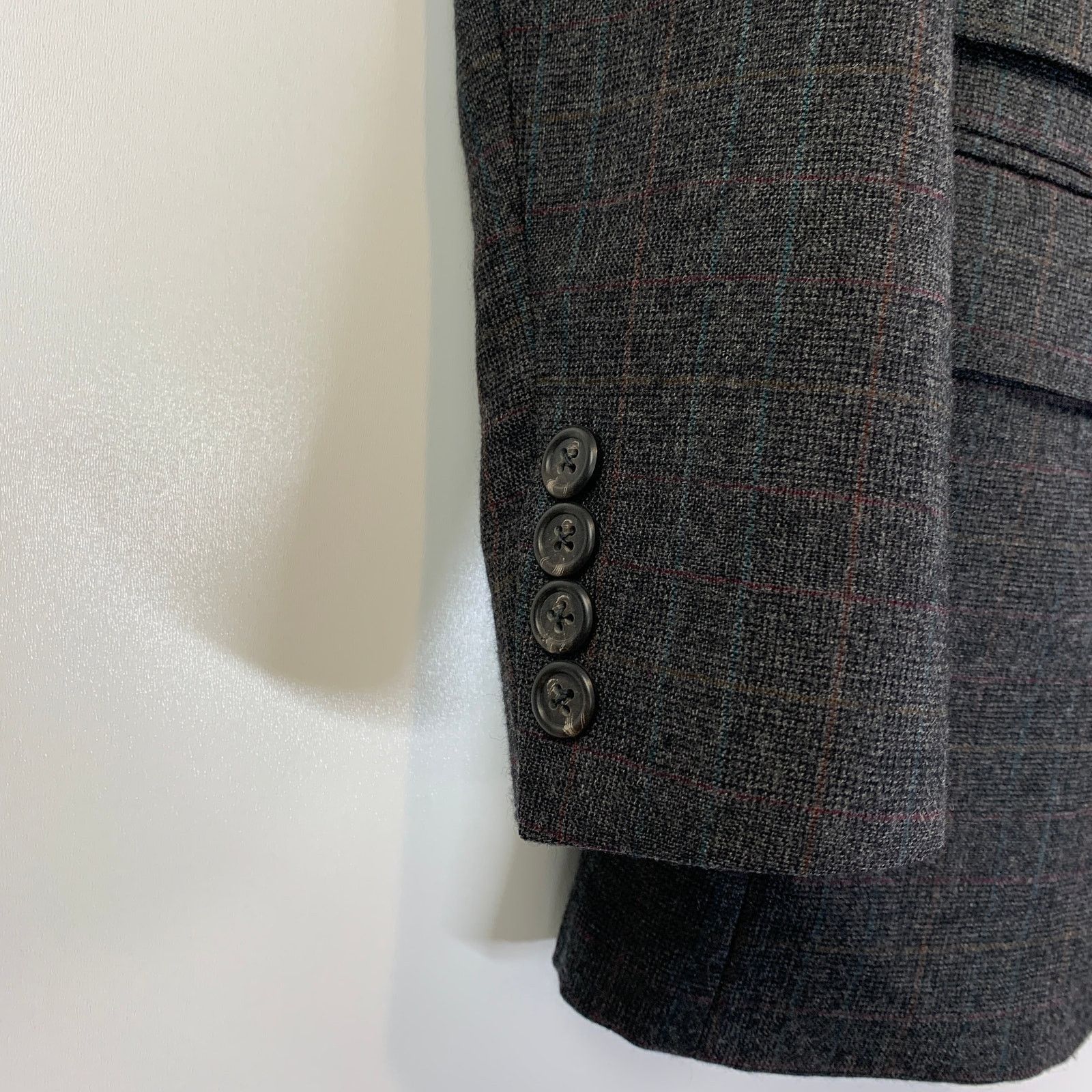 Polo Ralph Lauren Polo Ralph Lauren Plaid Blazer Vintage Wool Gray Size XS / US 0-2 / IT 36-38 - 8 Thumbnail