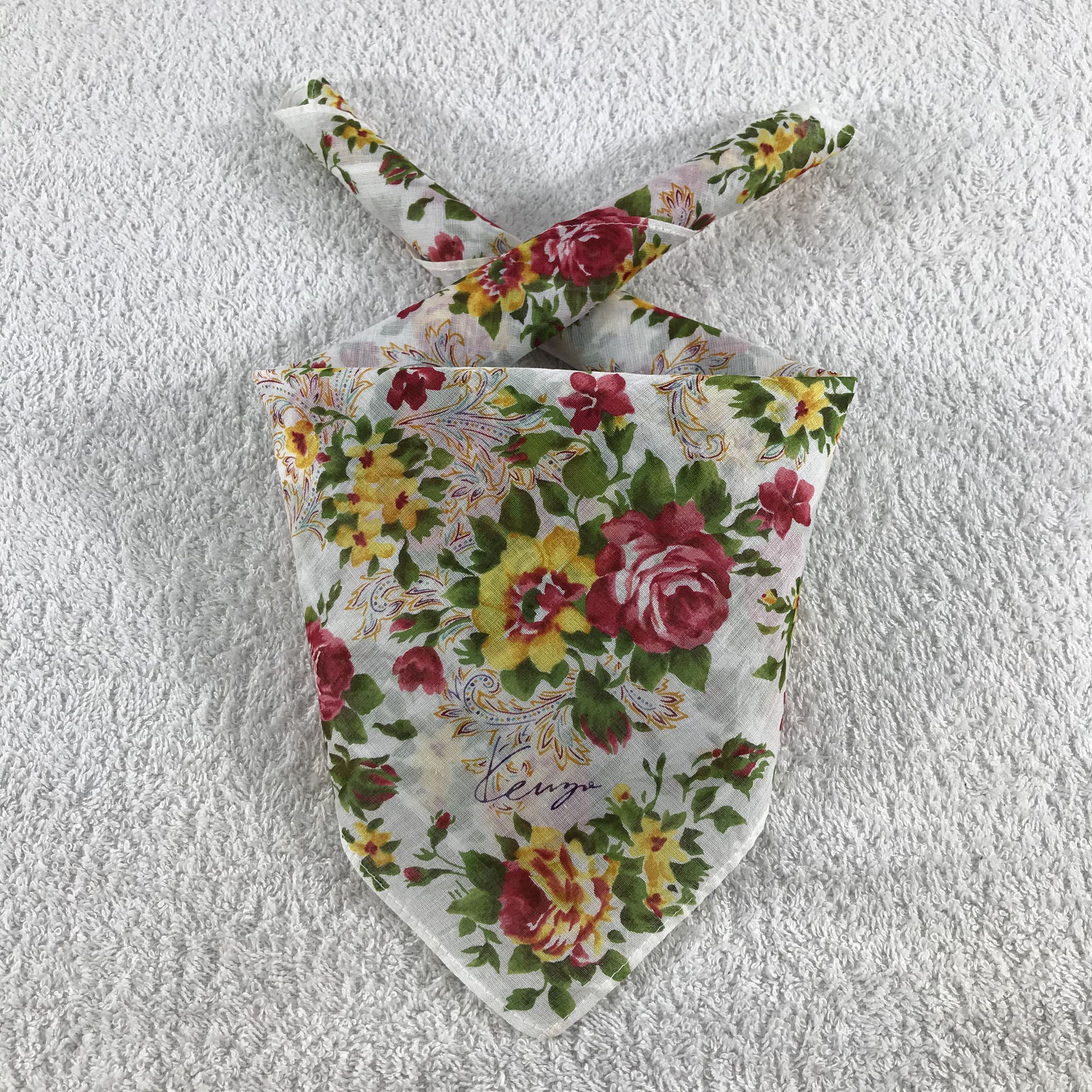 Kenzo × Vintage Kenzo Bandana / Handkerchief / Neckerchief - S198 Size ONE SIZE - 3 Thumbnail