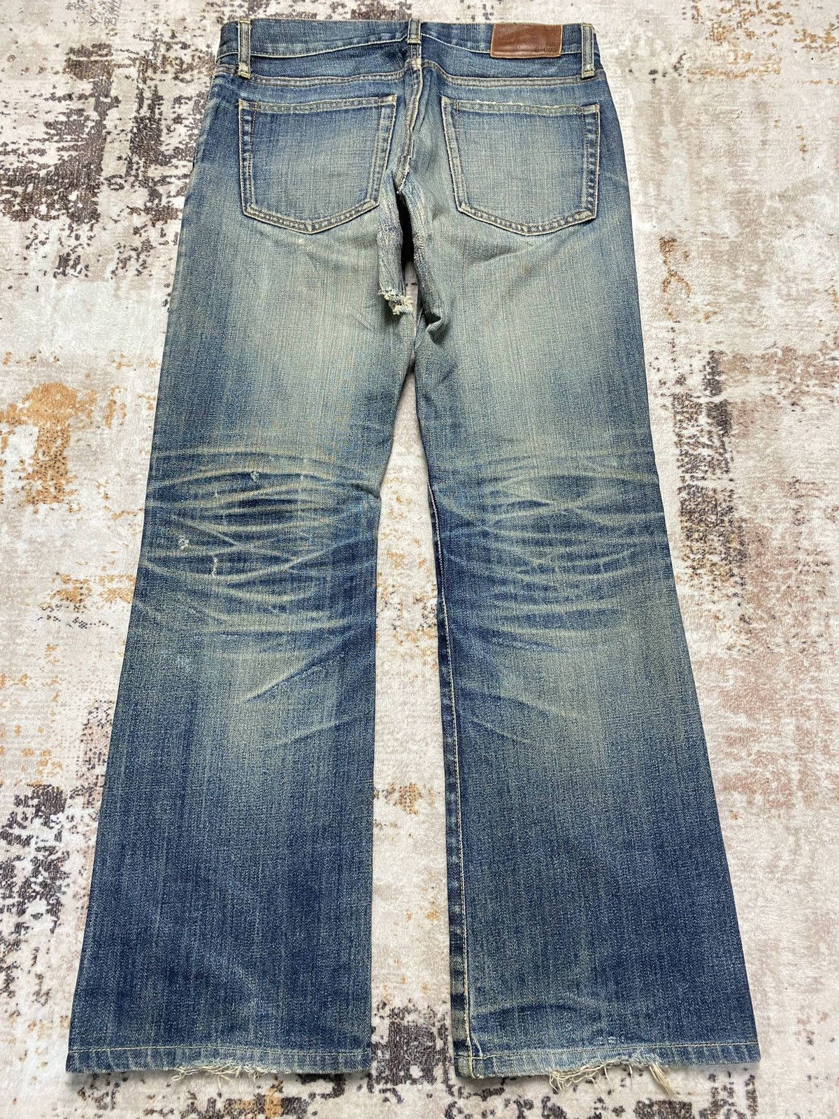 If Six Was Nine Rusty Low BootCut Jeans Size US 31 - 2 Thumbnail