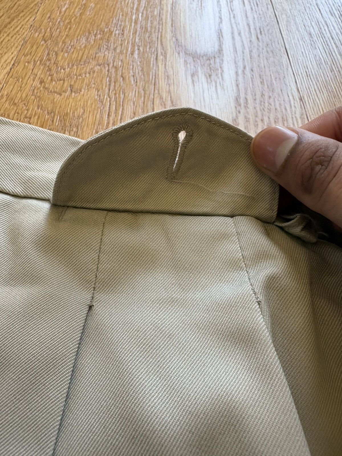 Lacoste Chemise Lacoste Vintage 80s 90s Ivory Tan Chinos Golf 36x31 Size US 36 / EU 52 - 9 Thumbnail