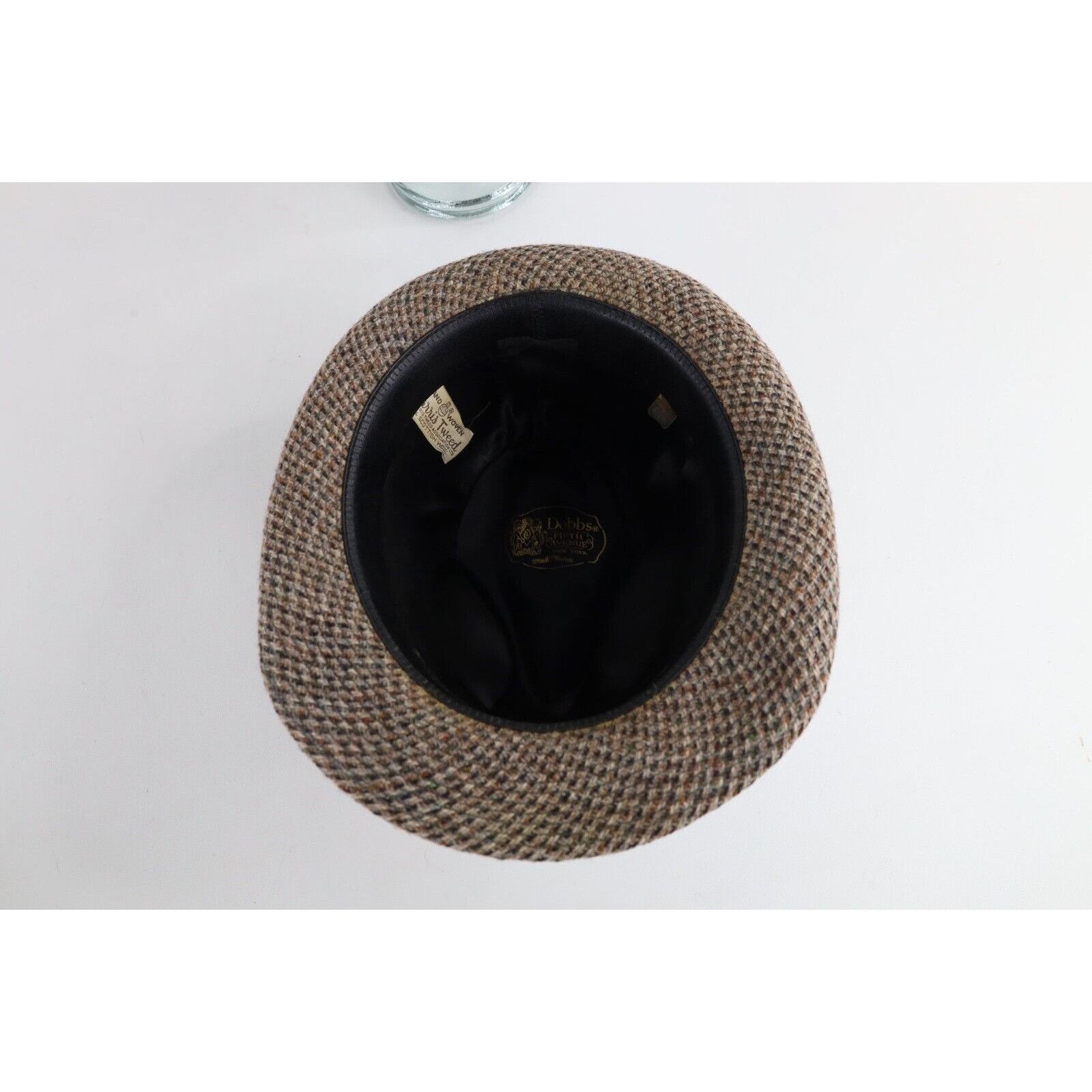 Vintage Vintage 70s Rockabilly Hand Woven Wool Tweed Fedora Hat Size ONE SIZE - 7 Thumbnail