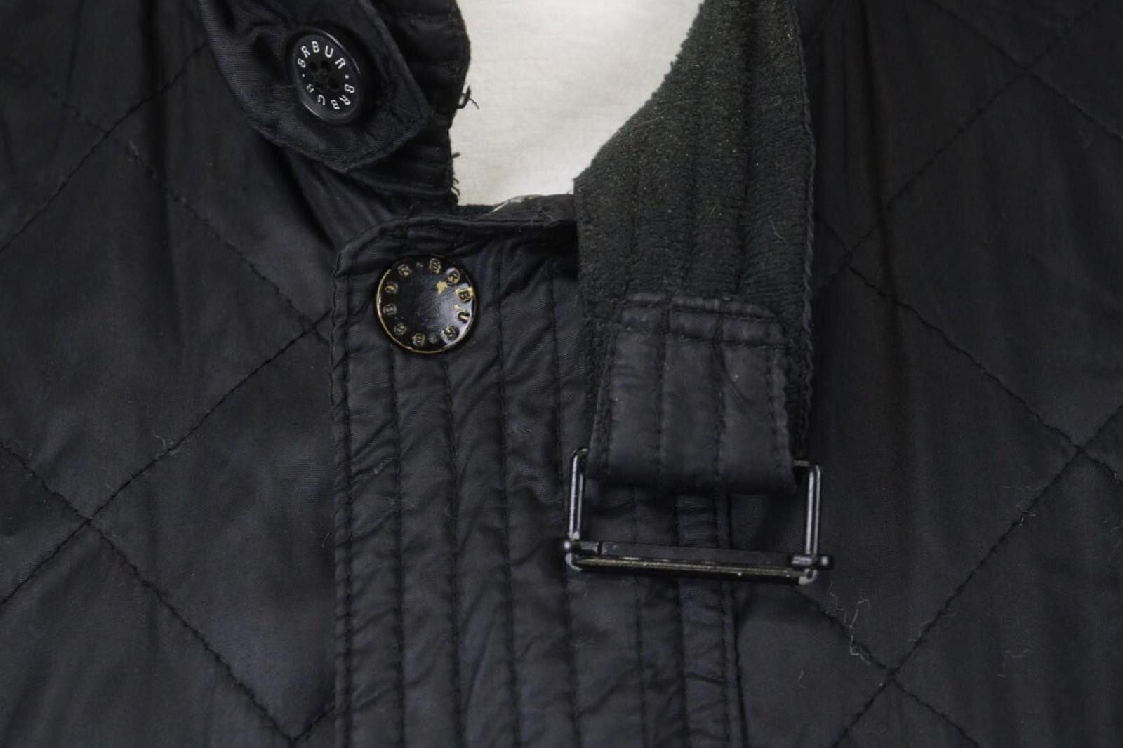 Barbour Barbour Black Belted Mock Neck Pocket Zip Quilted Jacket Size US M / EU 48-50 / 2 - 8 Thumbnail
