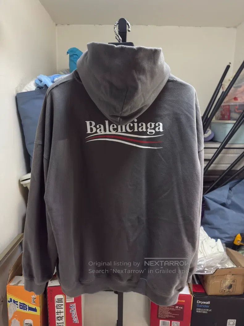 Balenciaga Balenciaga Grey Cracked Coca-Cola Hoodie Size US XS / EU 42 / 0 - 2 Thumbnail