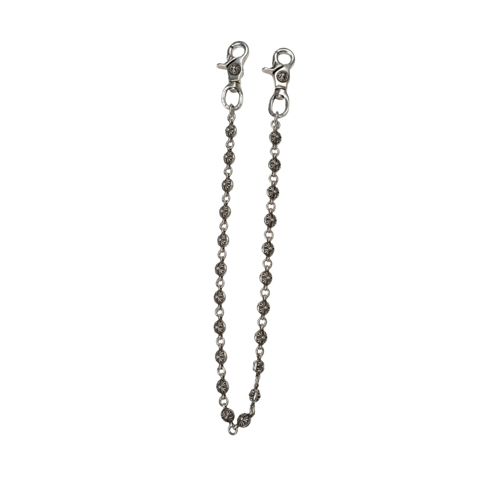 Chrome Hearts Double Clasp Silver Cross Ball Wallet Chain Size ONE SIZE - 2 Thumbnail