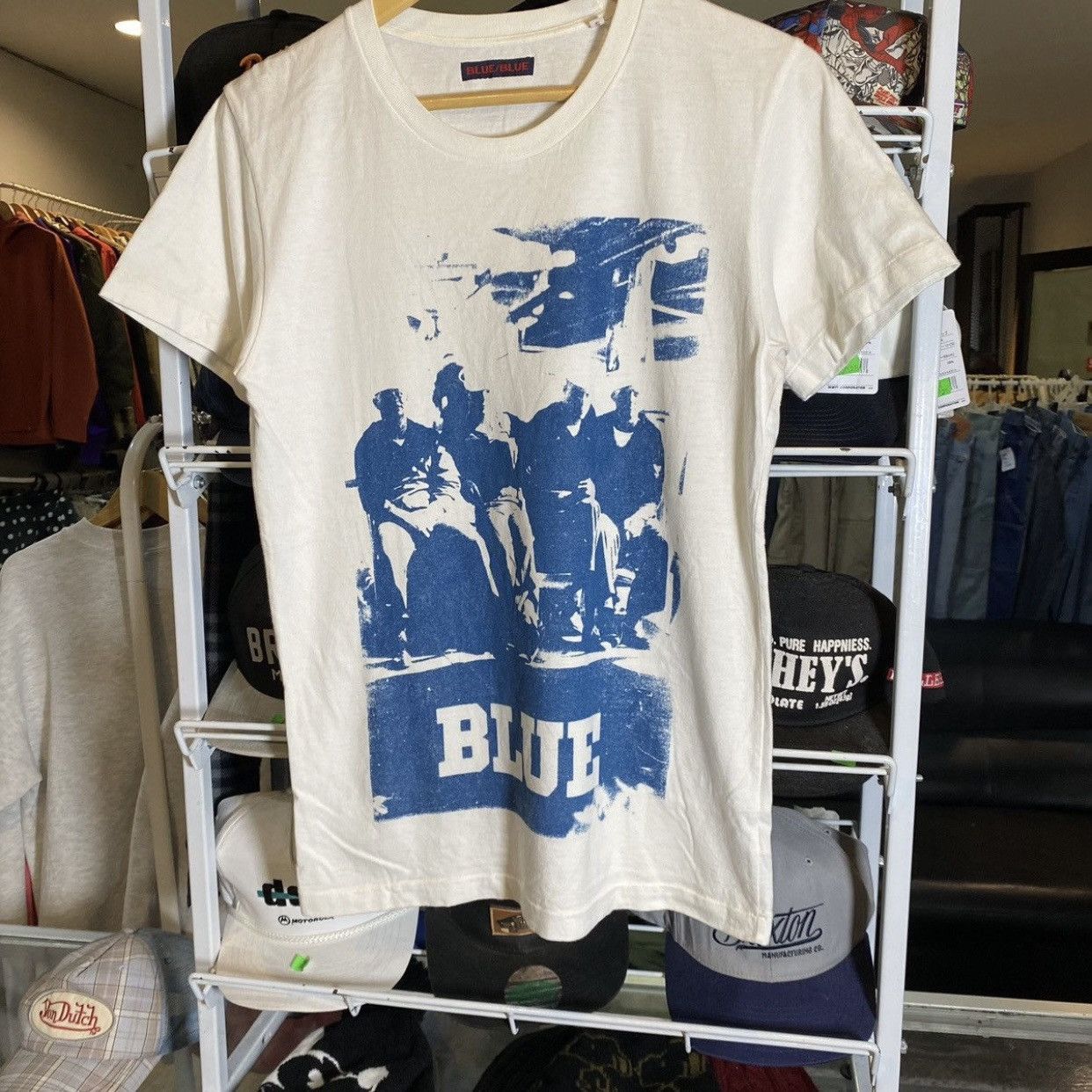 Blue Blue Japan 1990s VIntage BLUE BLUE JAPAN T-Shirt Tee RARE DESIGN Size US S / EU 44-46 / 1 - 4 Thumbnail