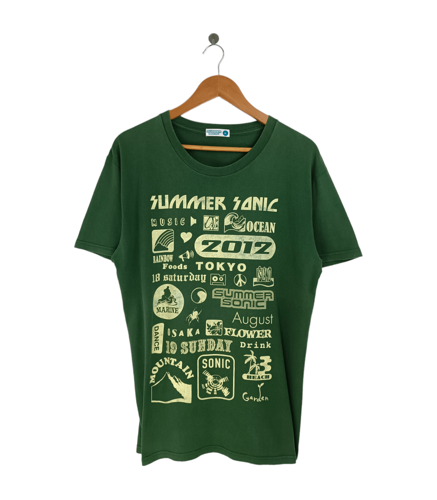 Band Tees VINTAGE 2012 SUMMERSONIC MUSIC FES GREENDAY RIHANNA SKA PUNK Size US L / EU 52-54 / 3 - 1 Thumbnail
