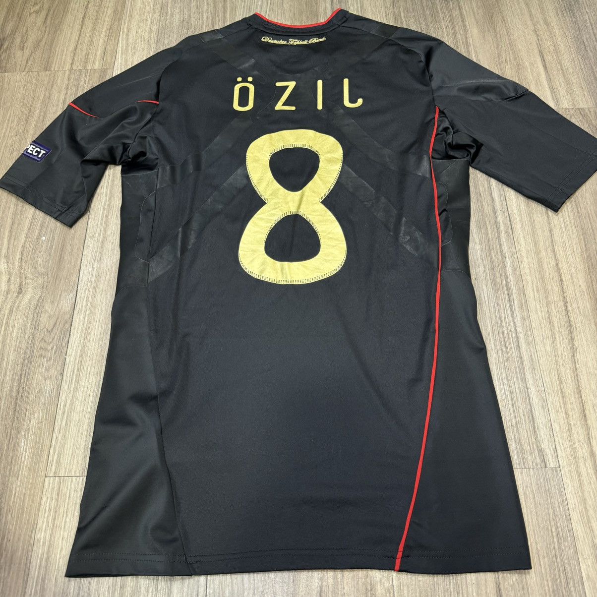 Adidas Germany 11/12 match issue/worn away shirt #8 Ozil Size US L / EU 52-54 / 3 - 2 Thumbnail