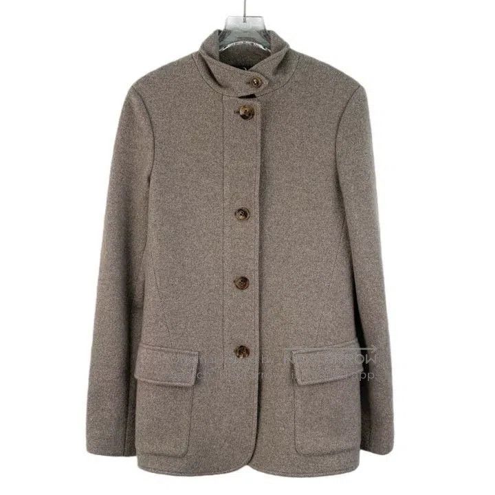 Loro Piana Loro Piana Grayish-brown cashmere single button long-sleev Size XS / US 0-2 / IT 36-38 - 1 Thumbnail