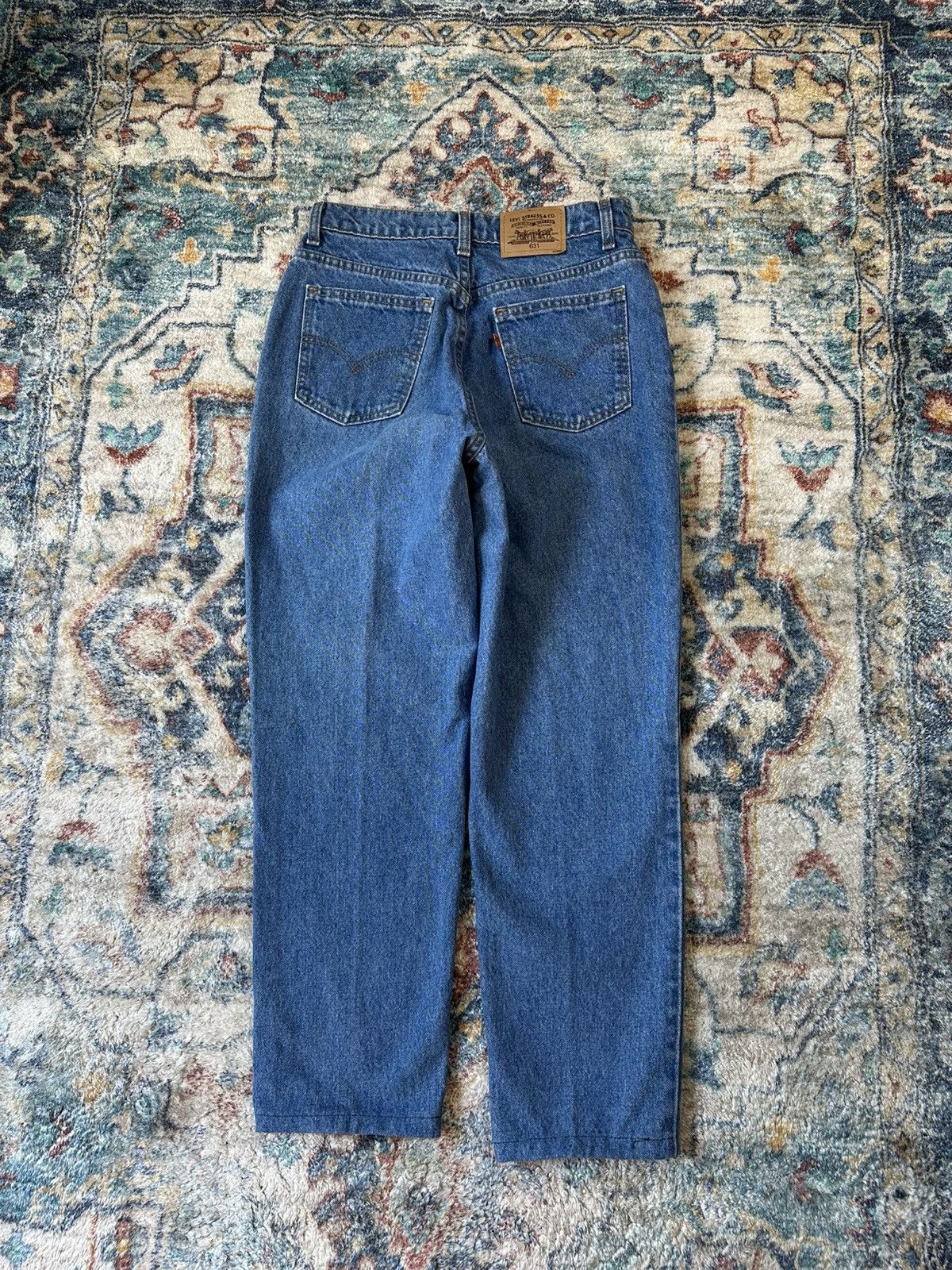 Levi's Vintage 90s Levi’s 631 Orange Tab Mid Wash Blue Jeans Size US 28 / EU 44 - 3 Thumbnail