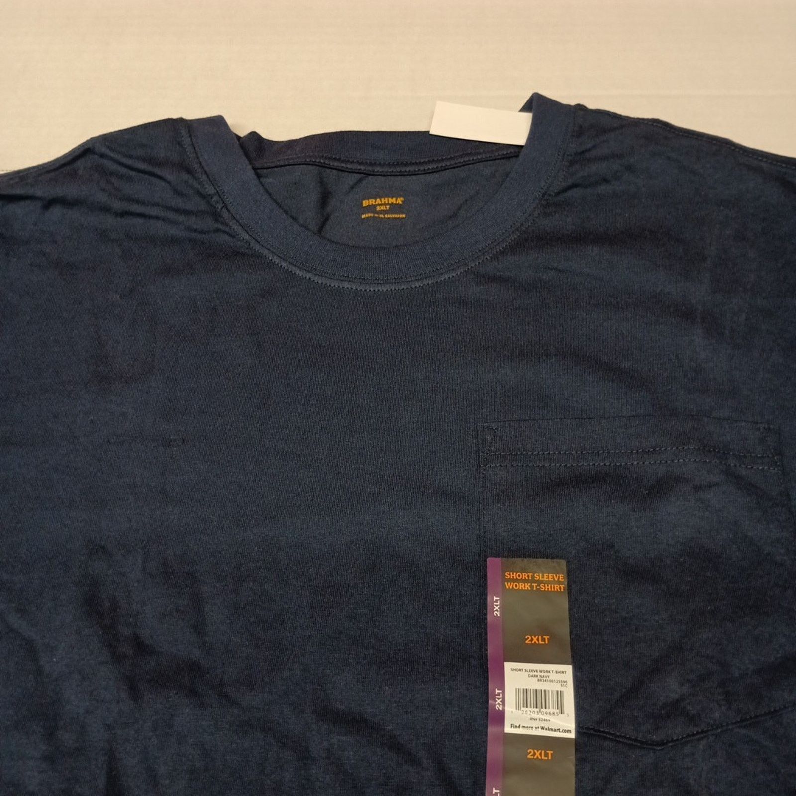 Other 2 Brahma Short Sleeve Work T-Shirt 2XLT 50-52 Blue Pocket Size US XXL / EU 58 / 5 - 3 Thumbnail