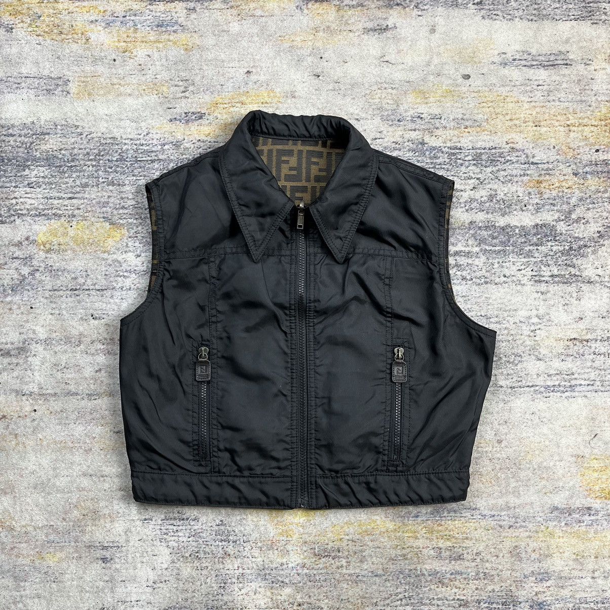 Fendi × Vintage VIntage 90s Fendi zucca reversible vest Size S / US 4 / IT 40 - 2 Thumbnail