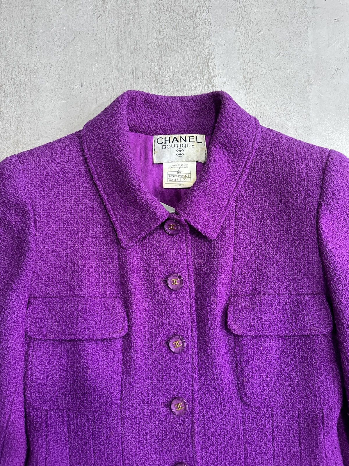 Chanel Barbie Collection - 1995 Chanel Tweed Set Size XS / US 0-2 / IT 36-38 - 4 Thumbnail