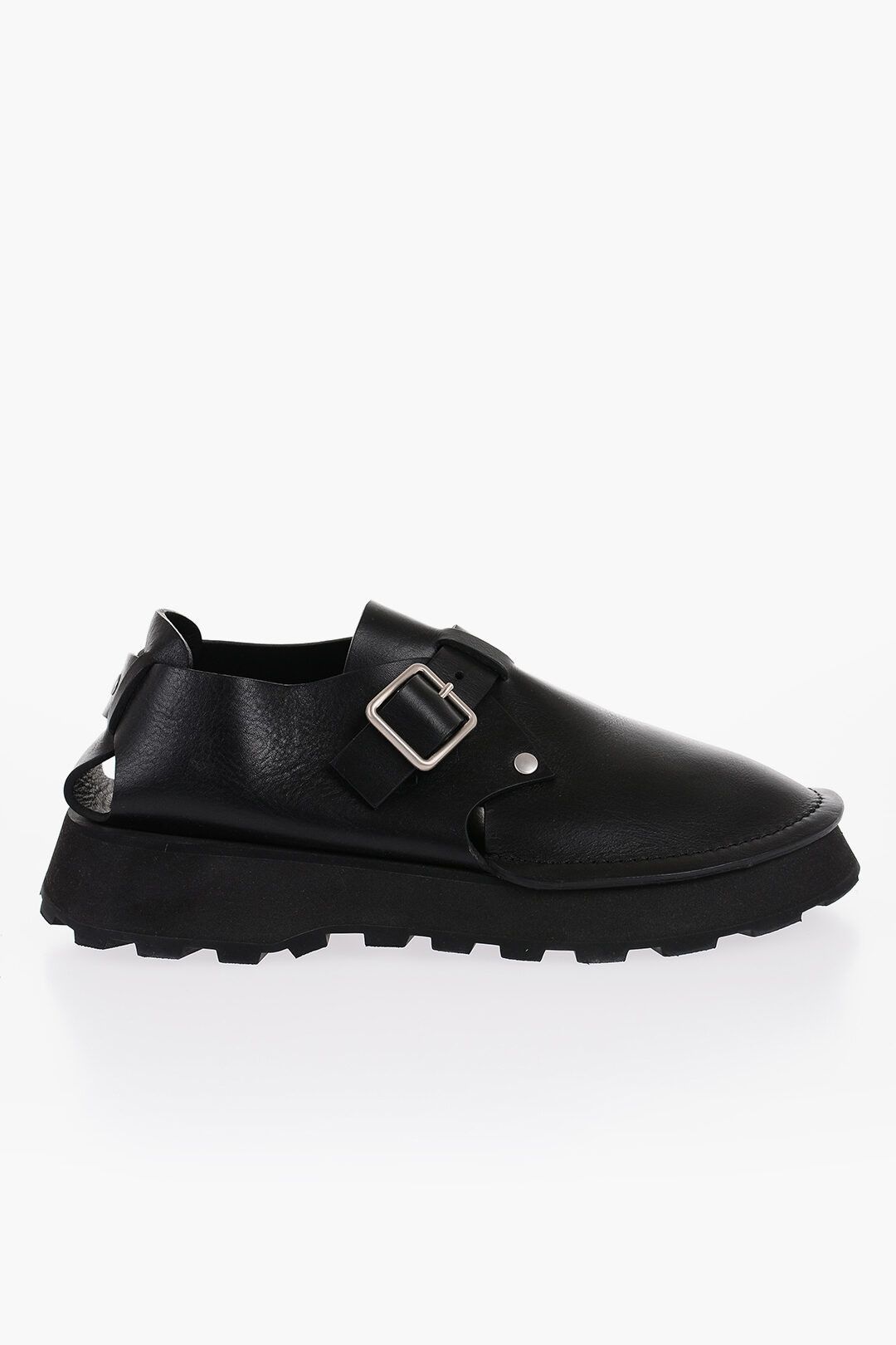 Jil Sander og1mm0625 Leather Desert Booties in Black Size US 6 / EU 39 - 1 Thumbnail