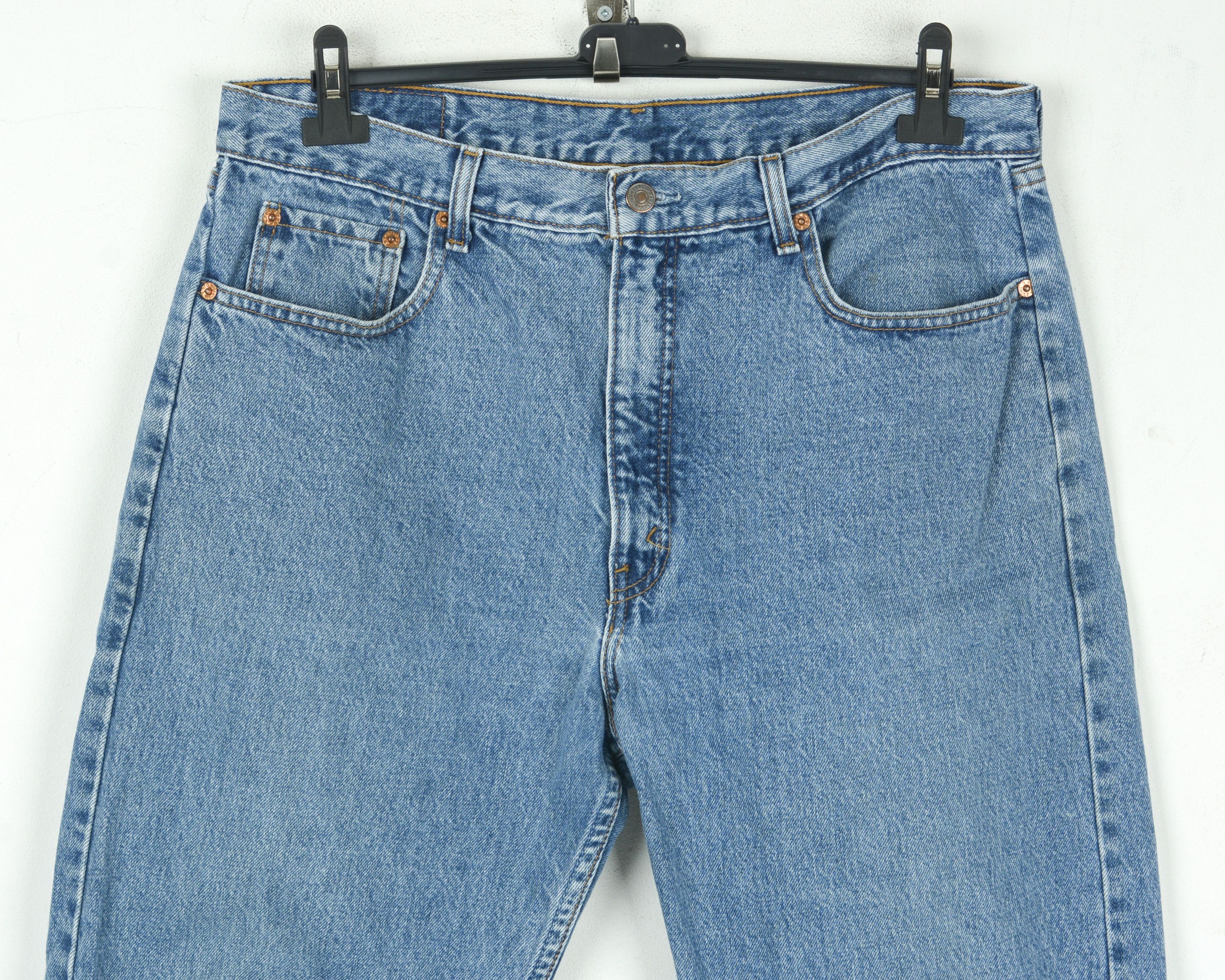 Levi's Orange Tab 615 Men W38 L34 Jeans Denim Pants Split Hems 90s Size US 38 / EU 54 - 2 Thumbnail