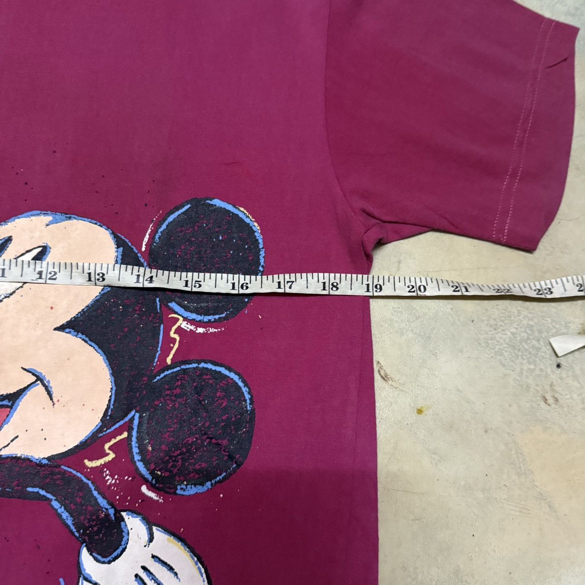 Disney Vintage Mickey Mouse Big Logo Sun Faded T Shirt Size US S / EU 44-46 / 1 - 9 Thumbnail