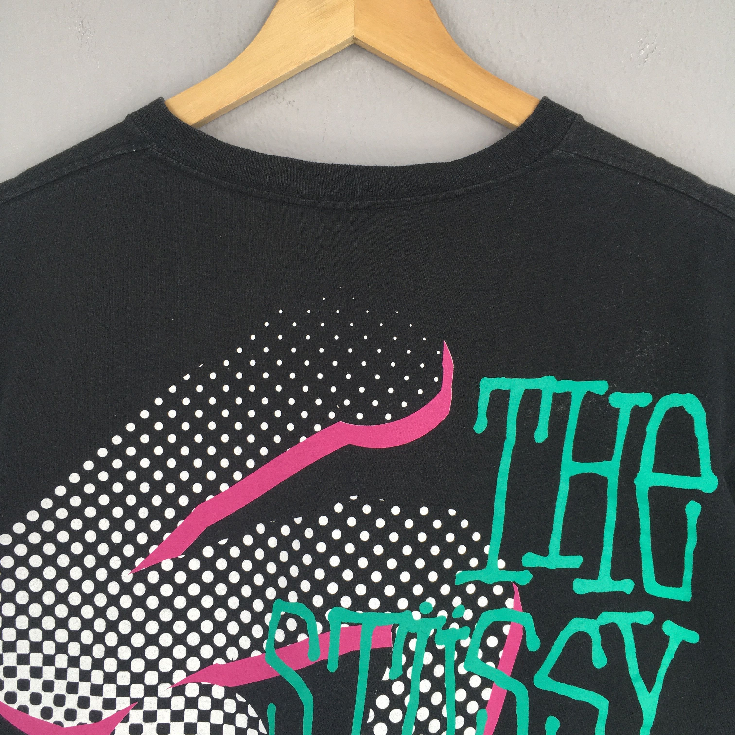Stussy × Vintage Vintage 90's Stussy Usa Black Tshirt Medium Size US M / EU 48-50 / 2 - 8 Thumbnail