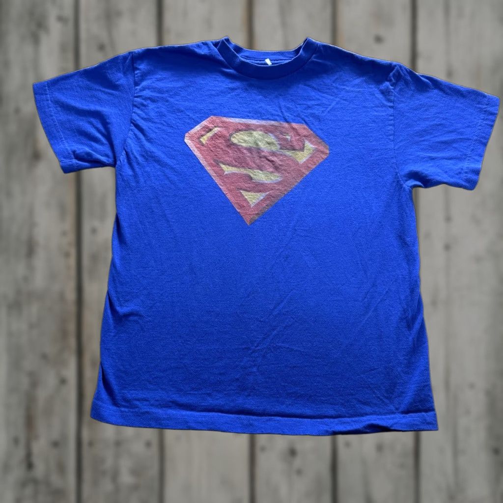 Vintage Superman Shirt Mens Large Blue Logo Graphic DC Comics T-Shirt y2k Size US L / EU 52-54 / 3 - 1 Thumbnail