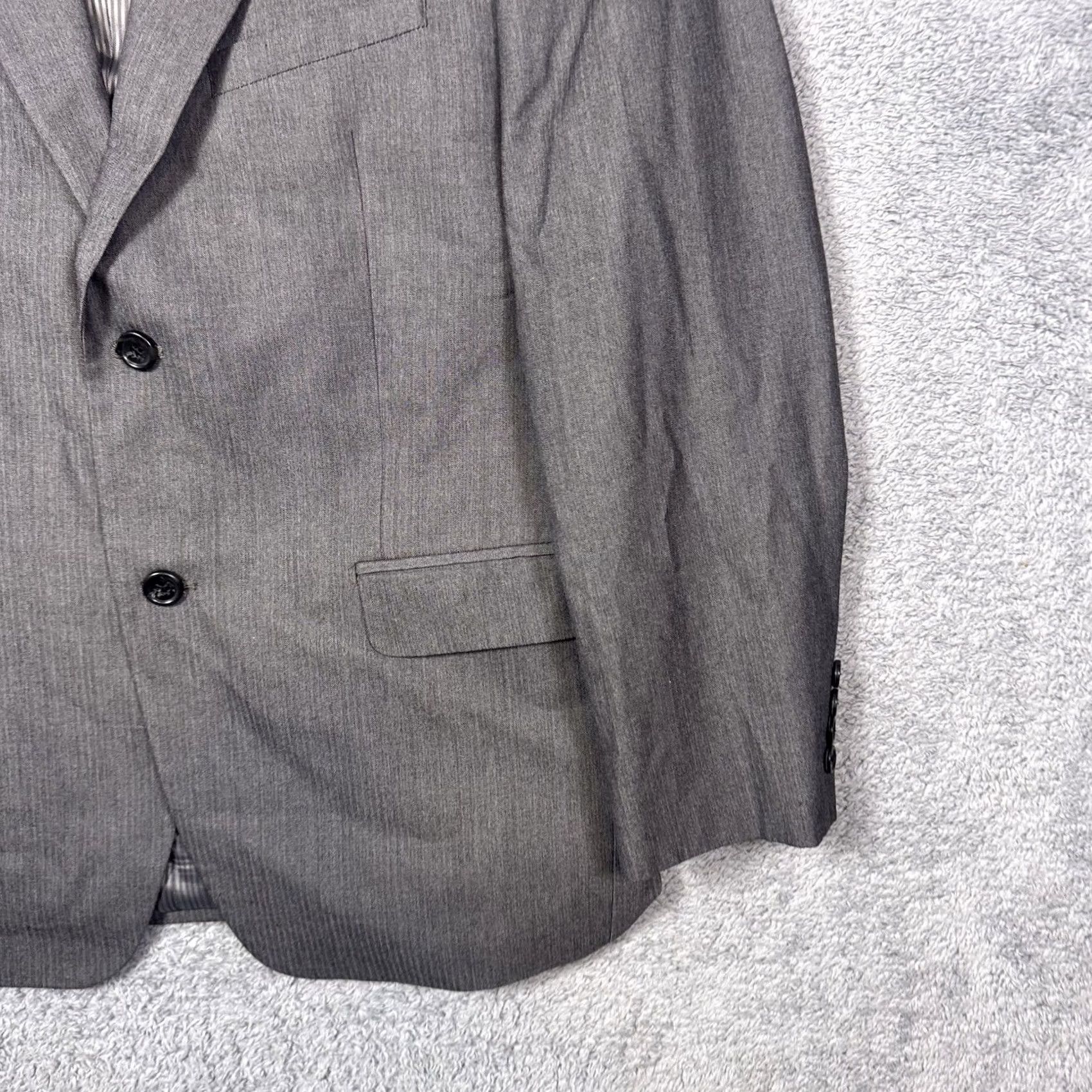 Joseph Abboud Joseph Abboud Suit - Mens 40S 34x29 Herringbone Peak Viscose Jacket Size 40R - 3 Thumbnail