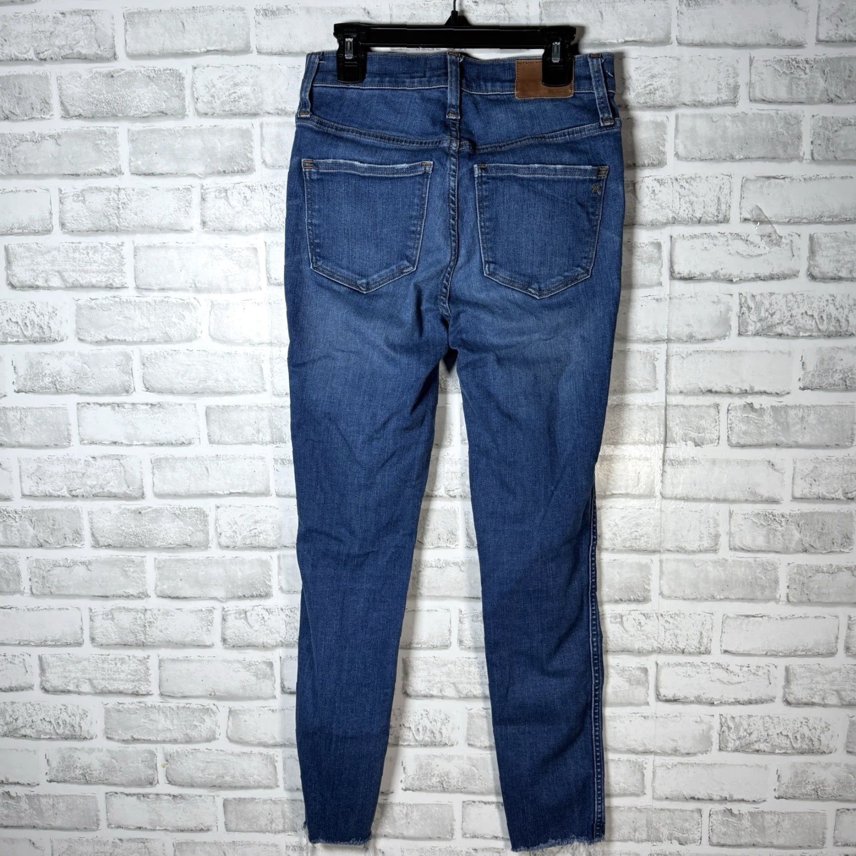 Madewell MADWELL Distressed Blue Skinny Jeans Womens Size 25 Regular High Rise Size 42" / US 20 - 5 Thumbnail