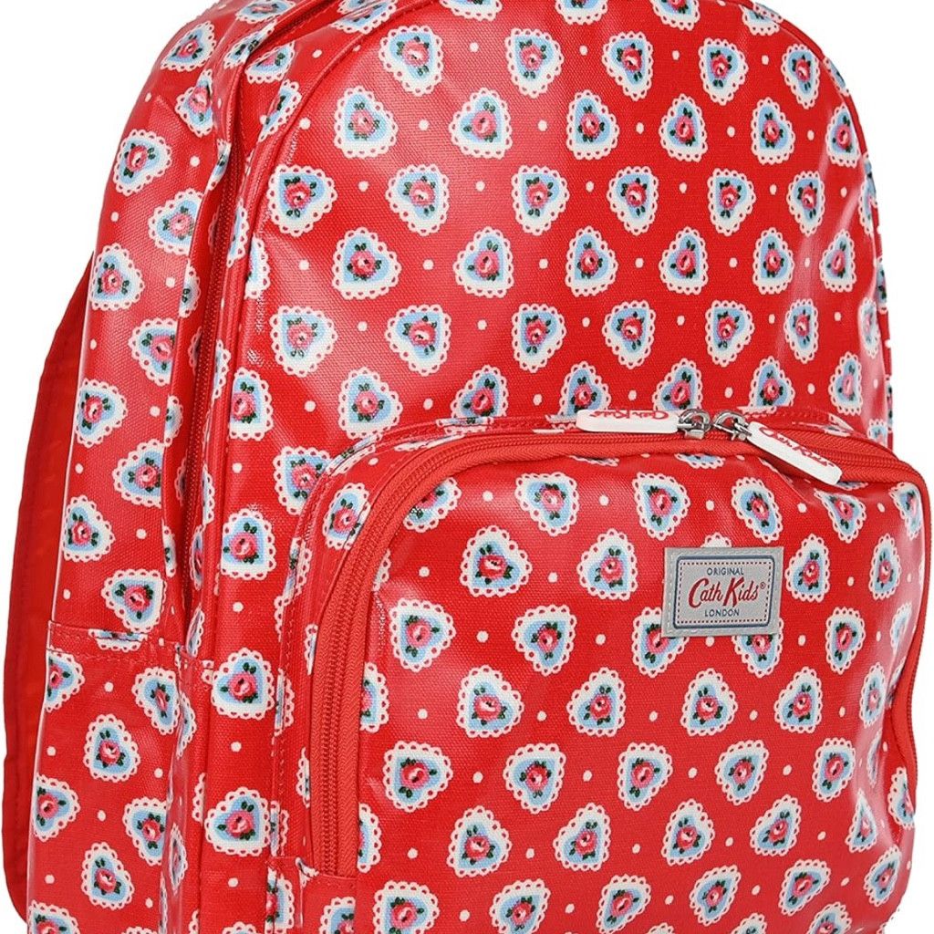 Jordan Brand Cath Kidston Lace Hearts Large Rucksack Backpack in Red Size ONE SIZE - 7 Thumbnail