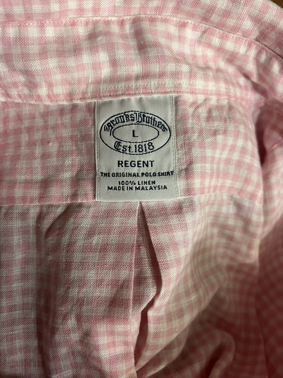 Brooks Brothers Brook’s Brothers Regent, linen, short sleeve mens’ sz Lg Size US L / EU 52-54 / 3 - 3 Thumbnail